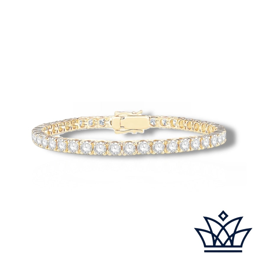 7.00 CARAT DIAMOND TENNIS BRACELET IN 18CT WHITE GOLD