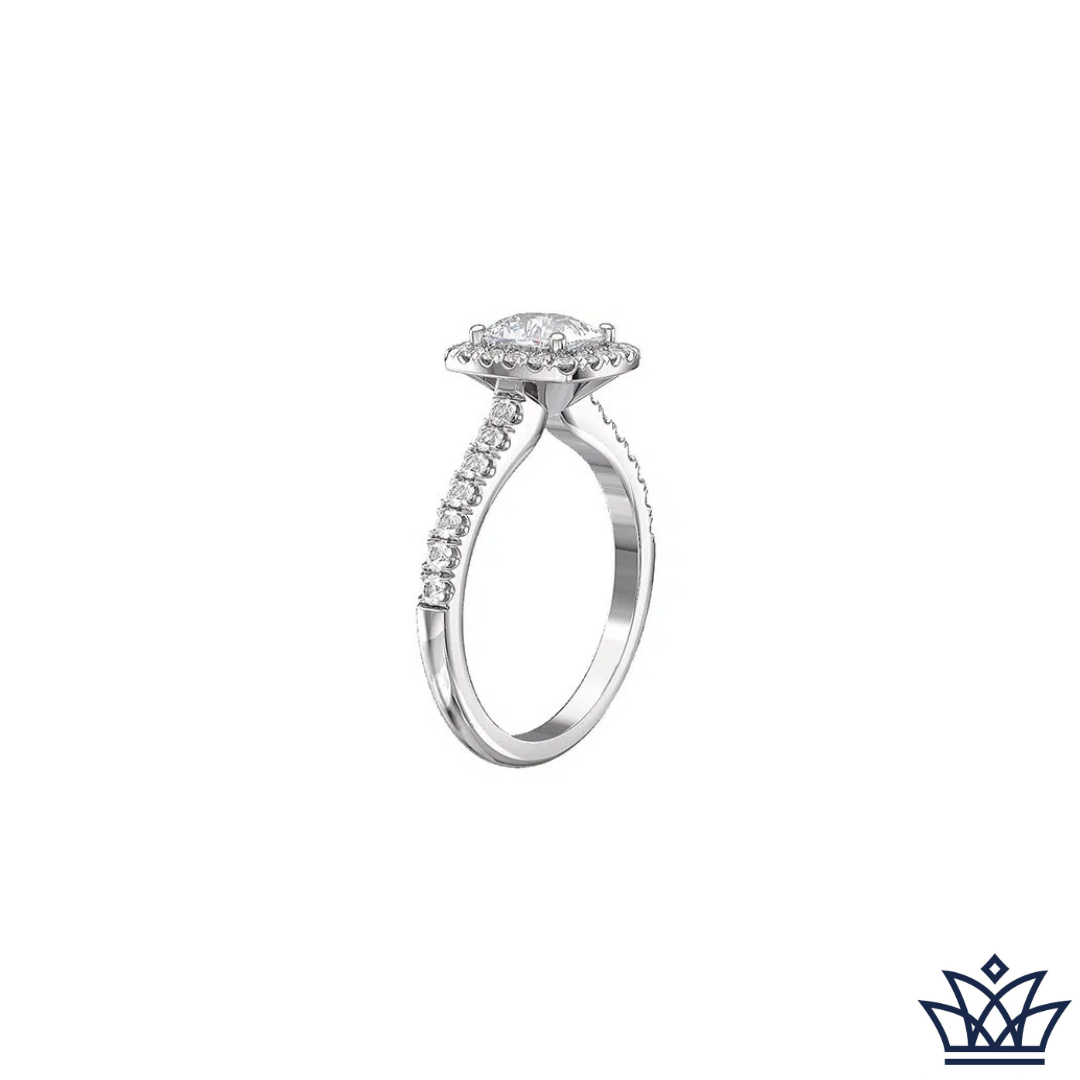 Classic Cushion Cut Halo Engagement Ring