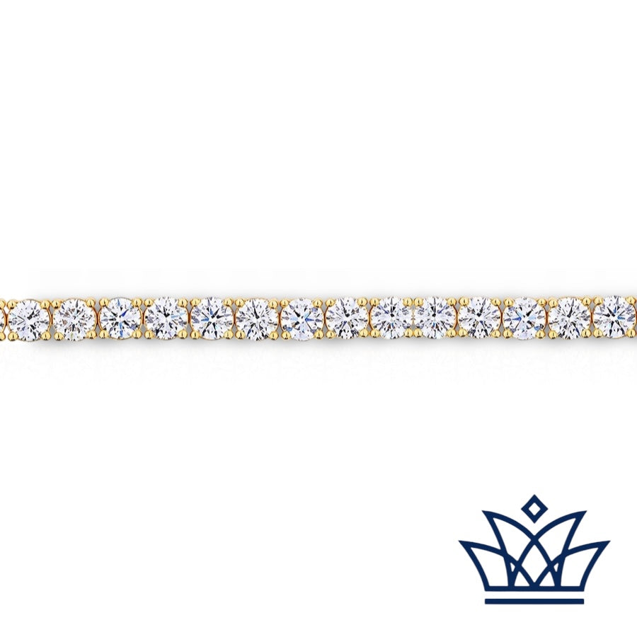 7.00 CARAT DIAMOND TENNIS BRACELET IN 18CT WHITE GOLD