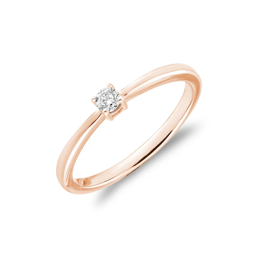 Simple Solitaire Diamond Ring