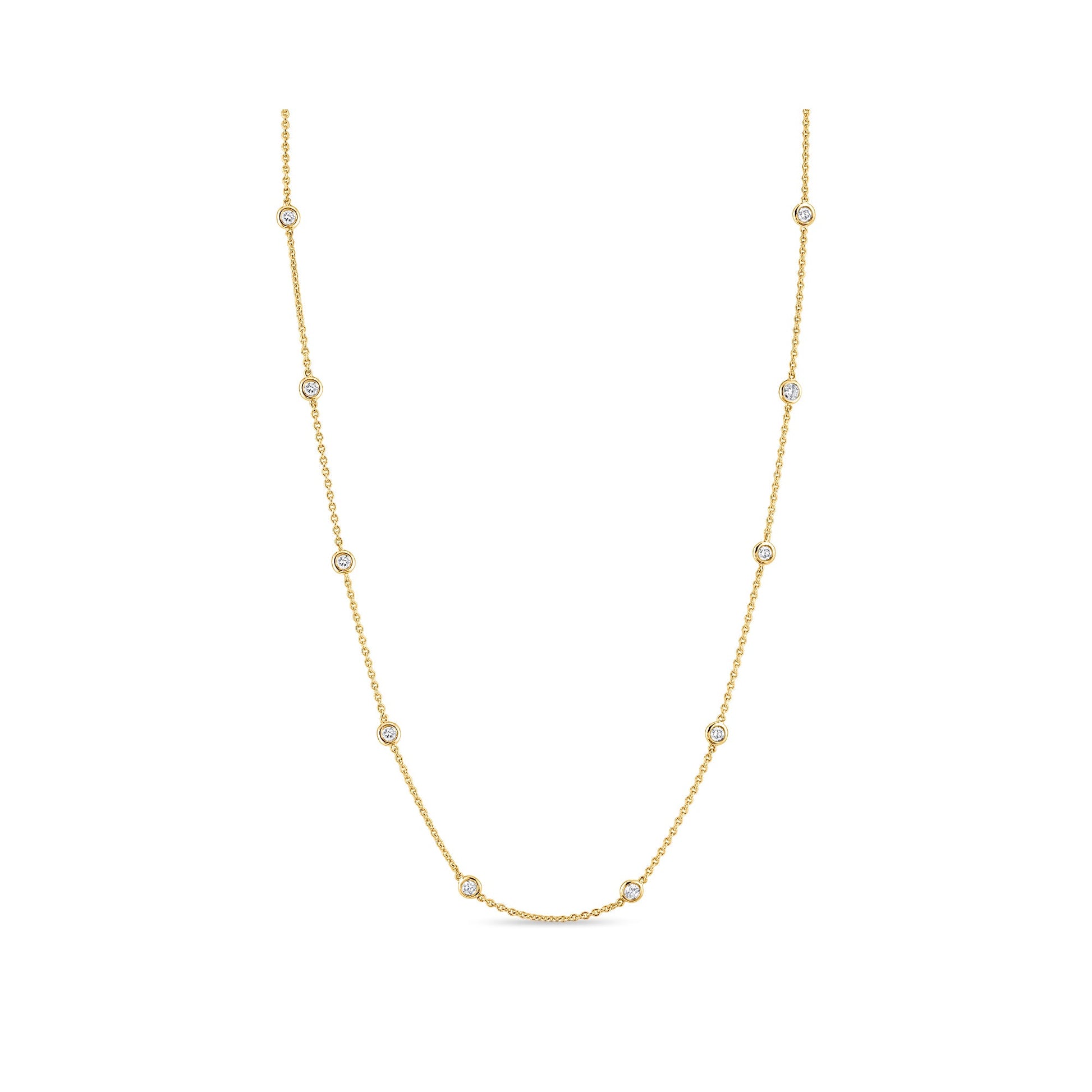 Precious Metal:18k Yellow Gold;Total Carat Weight:1.1 CTW