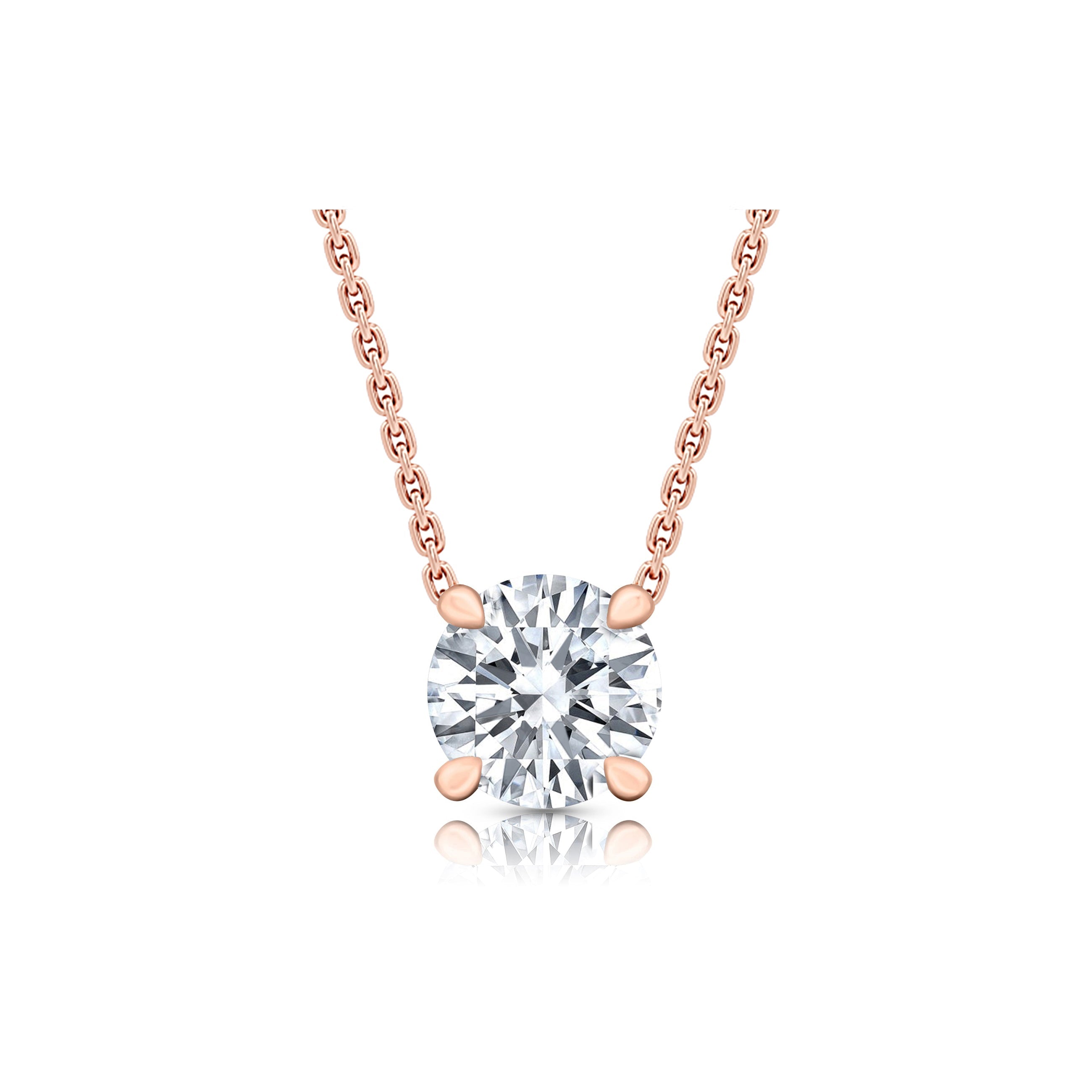 Chelsea Lab Diamond Round Brilliant Pendant