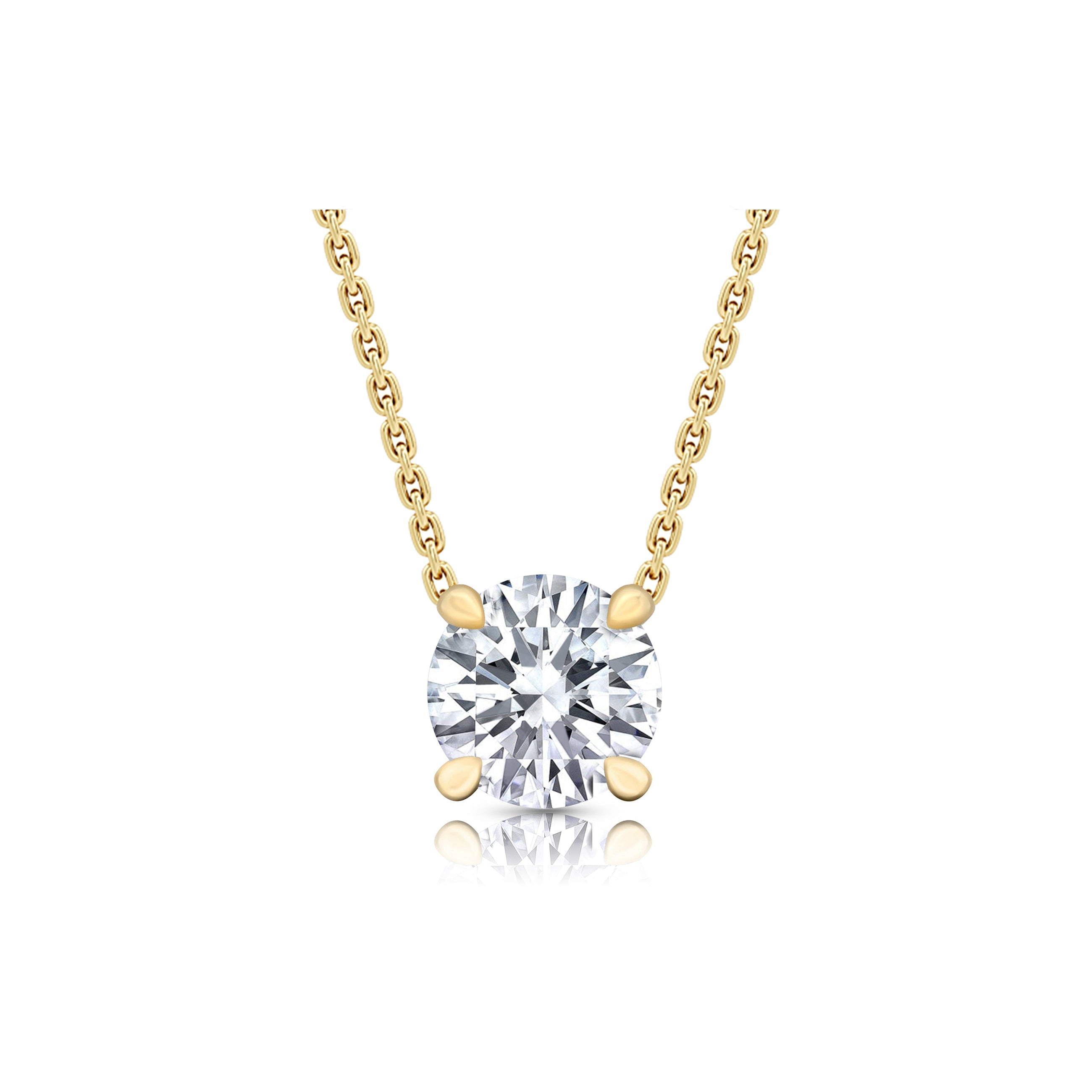 Chelsea Lab Diamond Round Brilliant Pendant