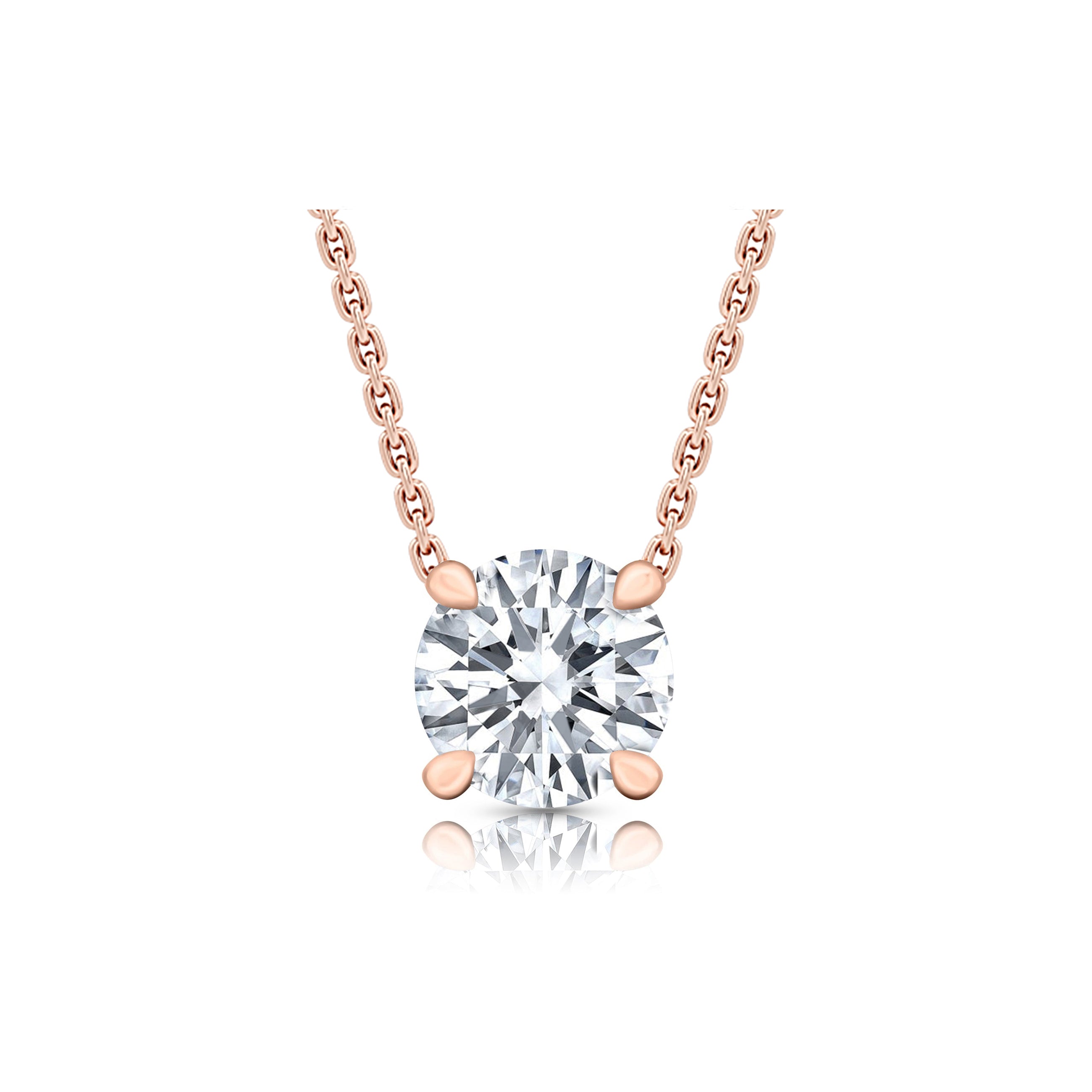 Chelsea Lab Diamond Round Brilliant Pendant