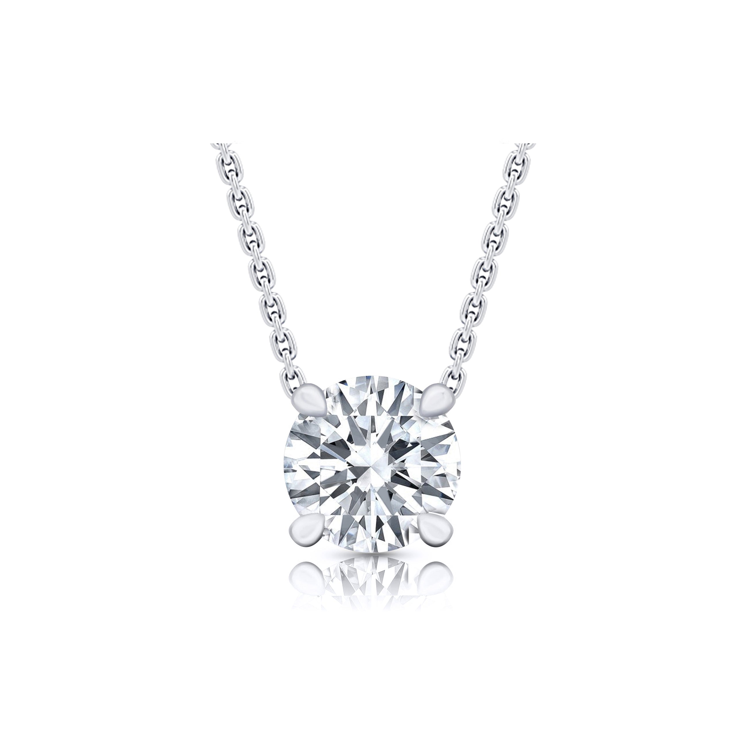 Chelsea Lab Diamond Round Brilliant Pendant