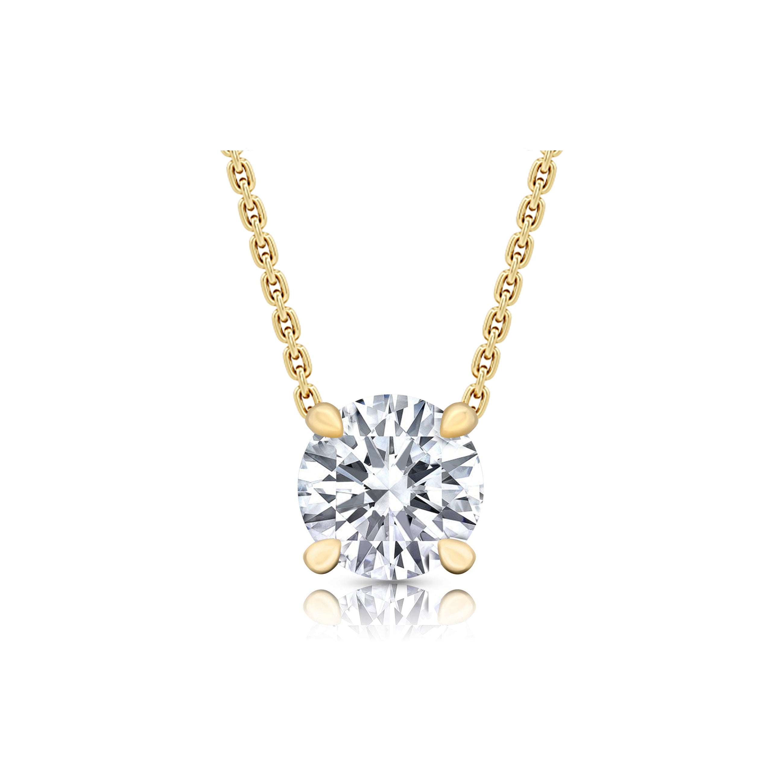 Chelsea Lab Diamond Round Brilliant Pendant