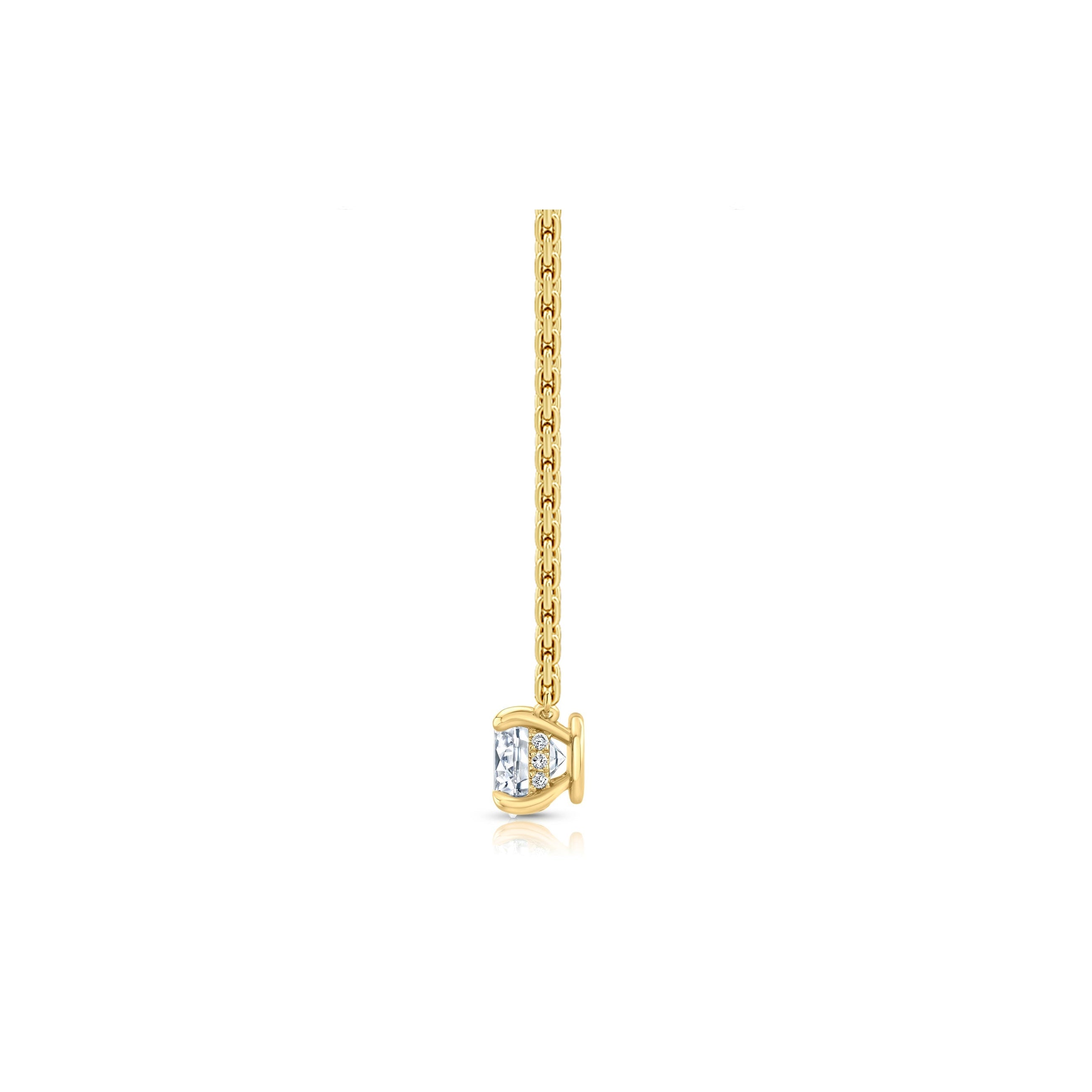 Chelsea Lab Diamond Round Brilliant Pendant