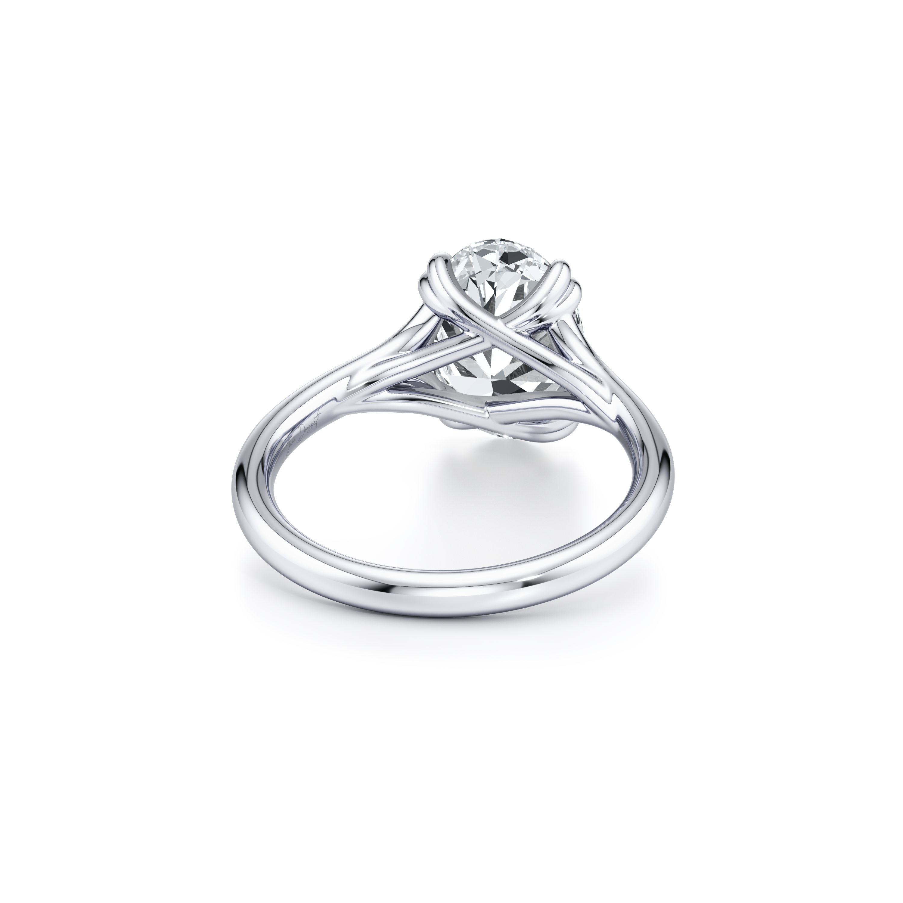 Jane Oval Cut Solitaire Lab Diamond Engagement Ring