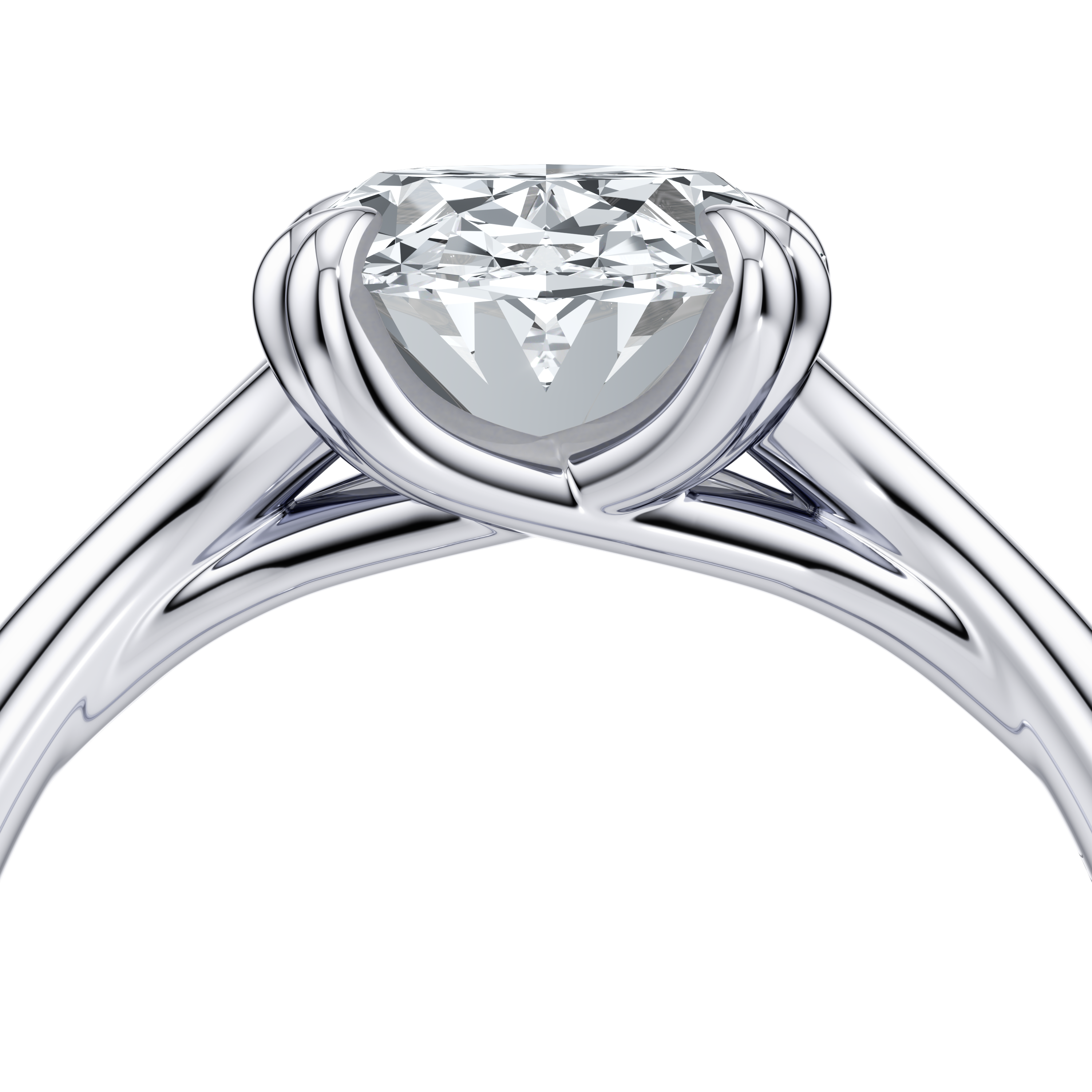 Jane Oval Cut Solitaire Lab Diamond Engagement Ring