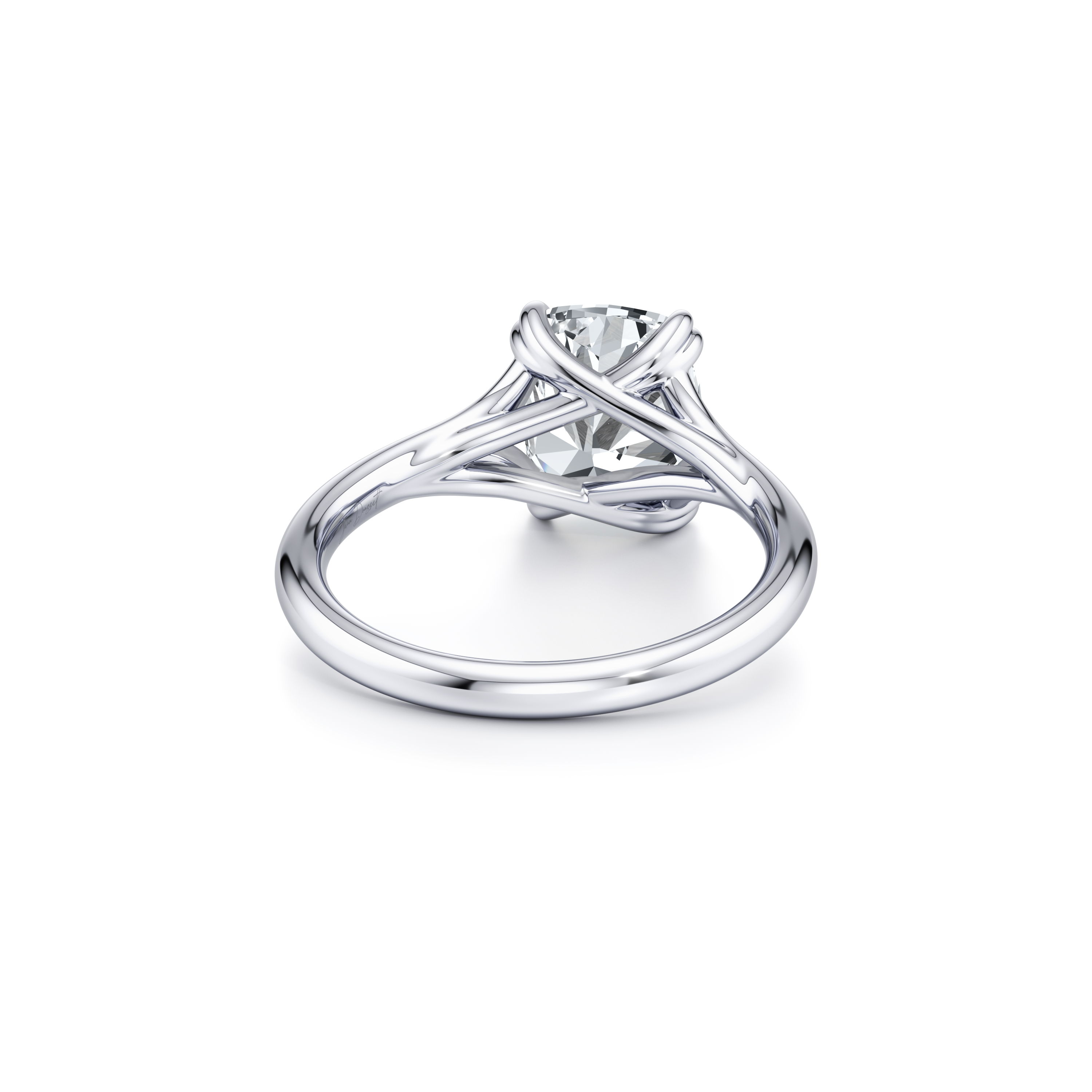 Jane Elongated Cushion Cut Solitaire Lab Diamond Engagement Ring