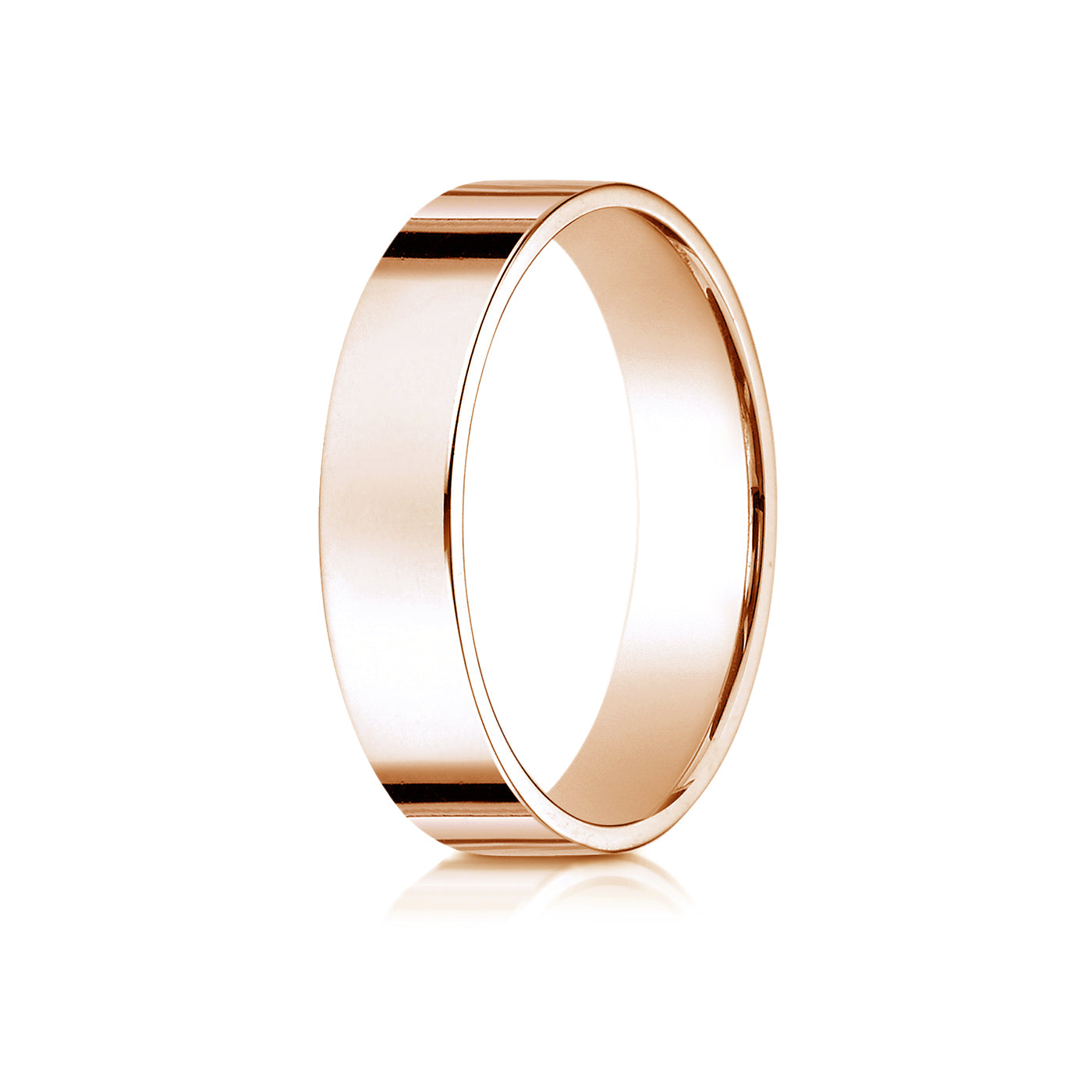 Precious Metal:18k Rose Gold;Finish:High Polished;Band Width:5mm