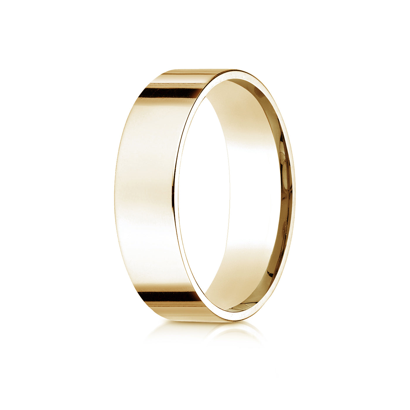Precious Metal:18k Rose Gold;Finish:High Polished;Band Width:6mm