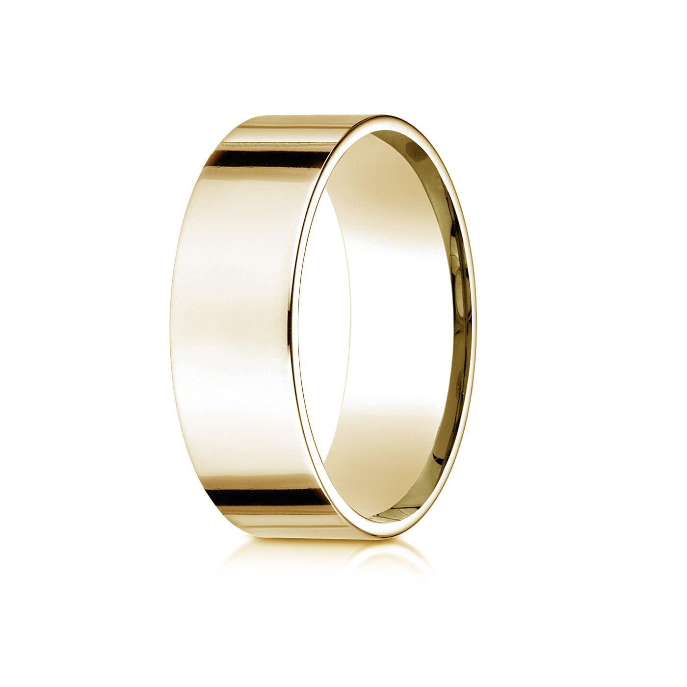 Precious Metal:18k Yellow Gold;Finish:High Polished;Band Width:7mm