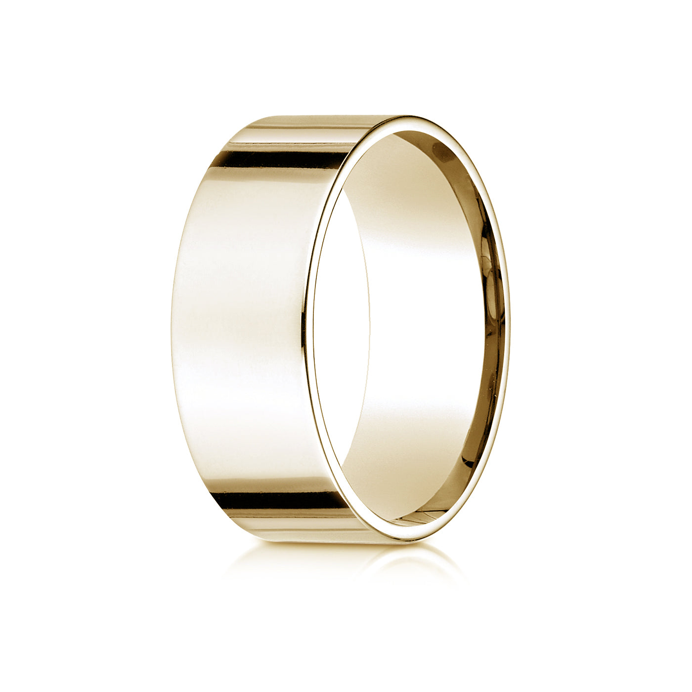 Precious Metal:18k Yellow Gold;Finish:High Polished;Band Width:8mm