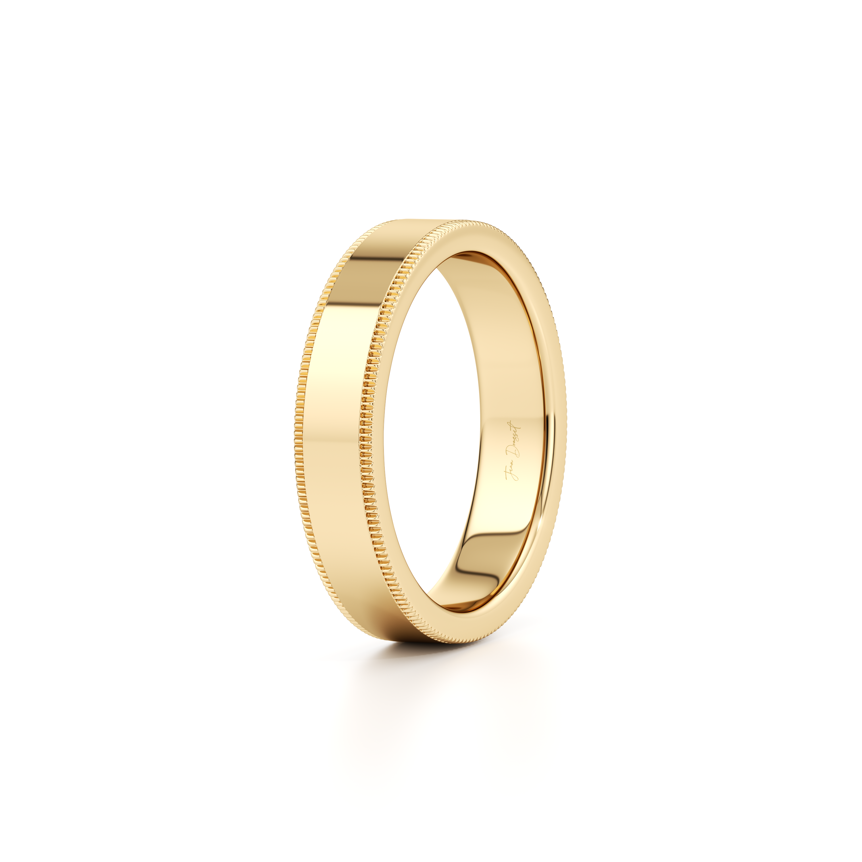 Precious Metal:18k Yellow Gold;Band Width:5mm