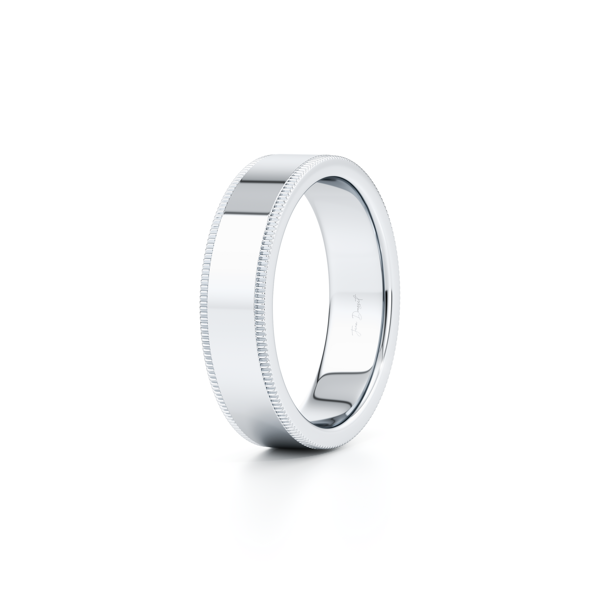 Precious Metal:18k White Gold;Band Width:6mm