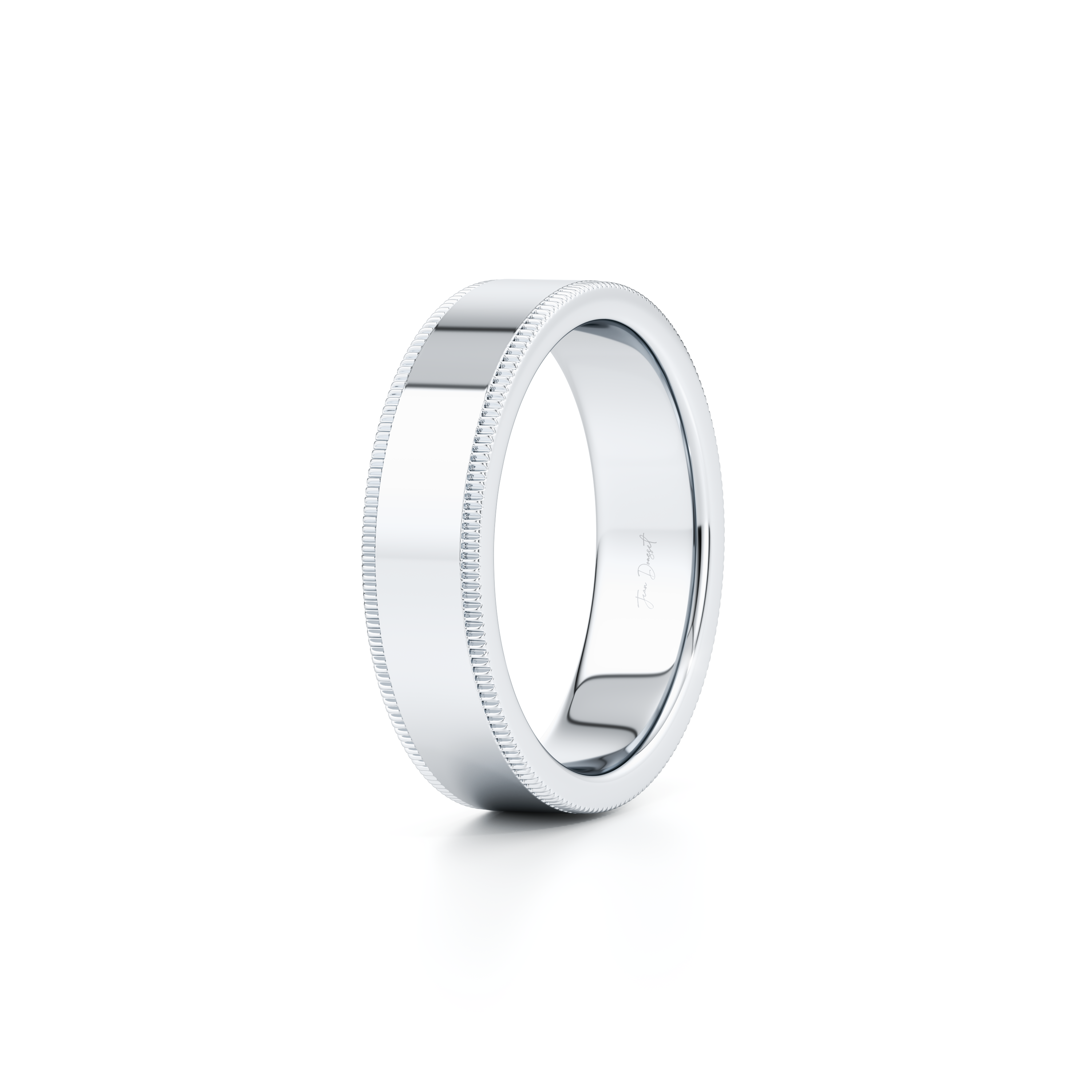 Precious Metal:18k White Gold;Band Width:6mm