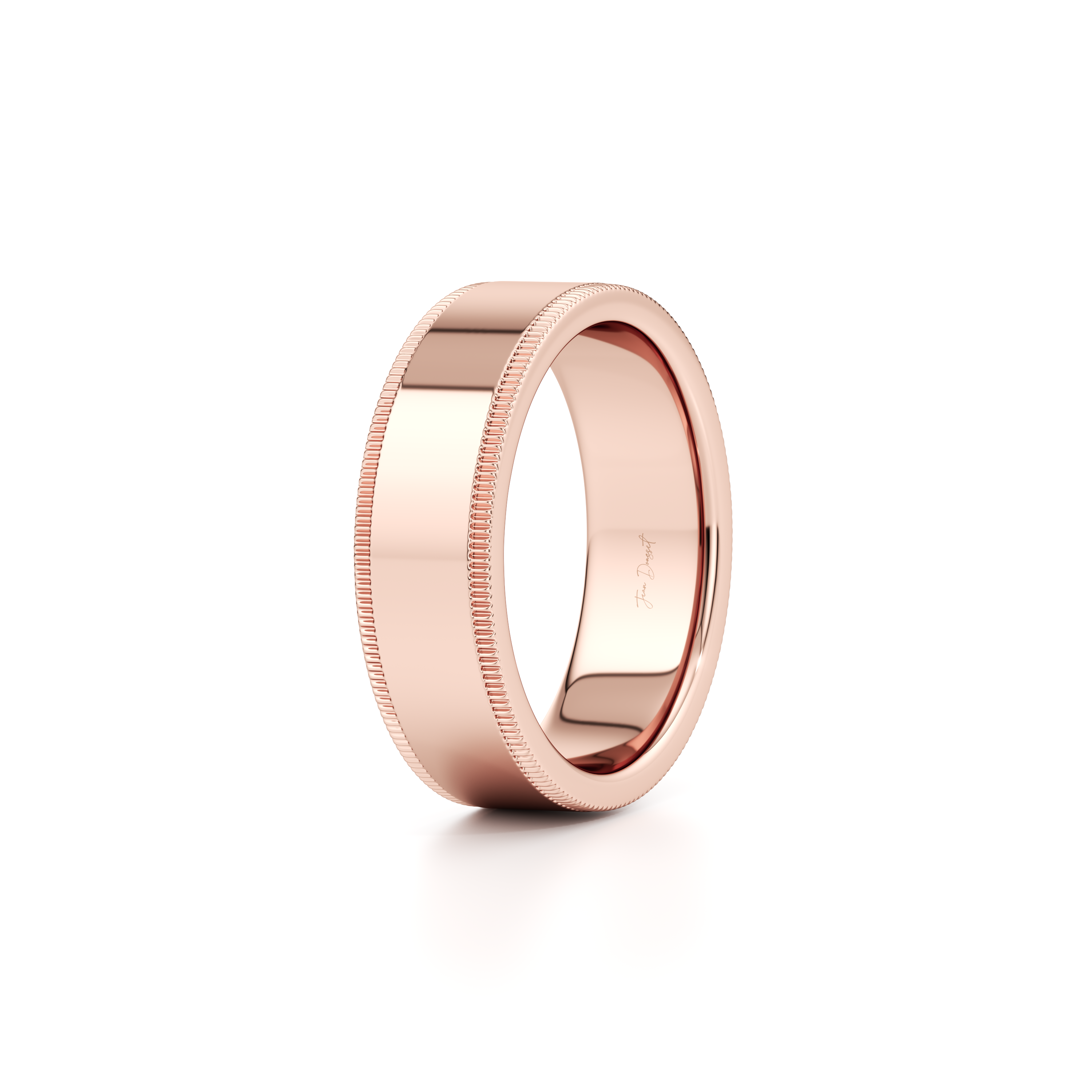 Precious Metal:18k Rose Gold;Band Width:7mm