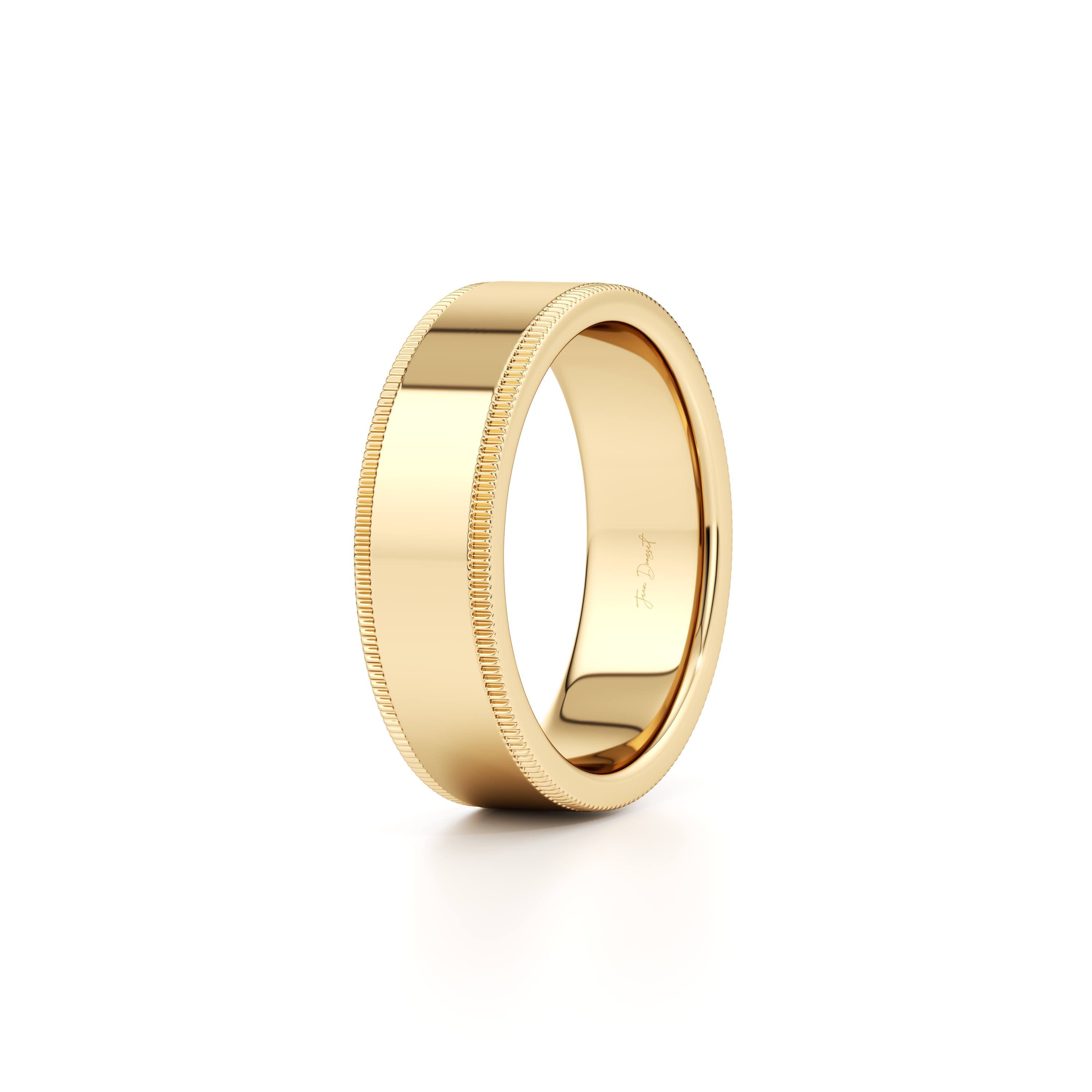 Precious Metal:18k Yellow Gold;Band Width:7mm
