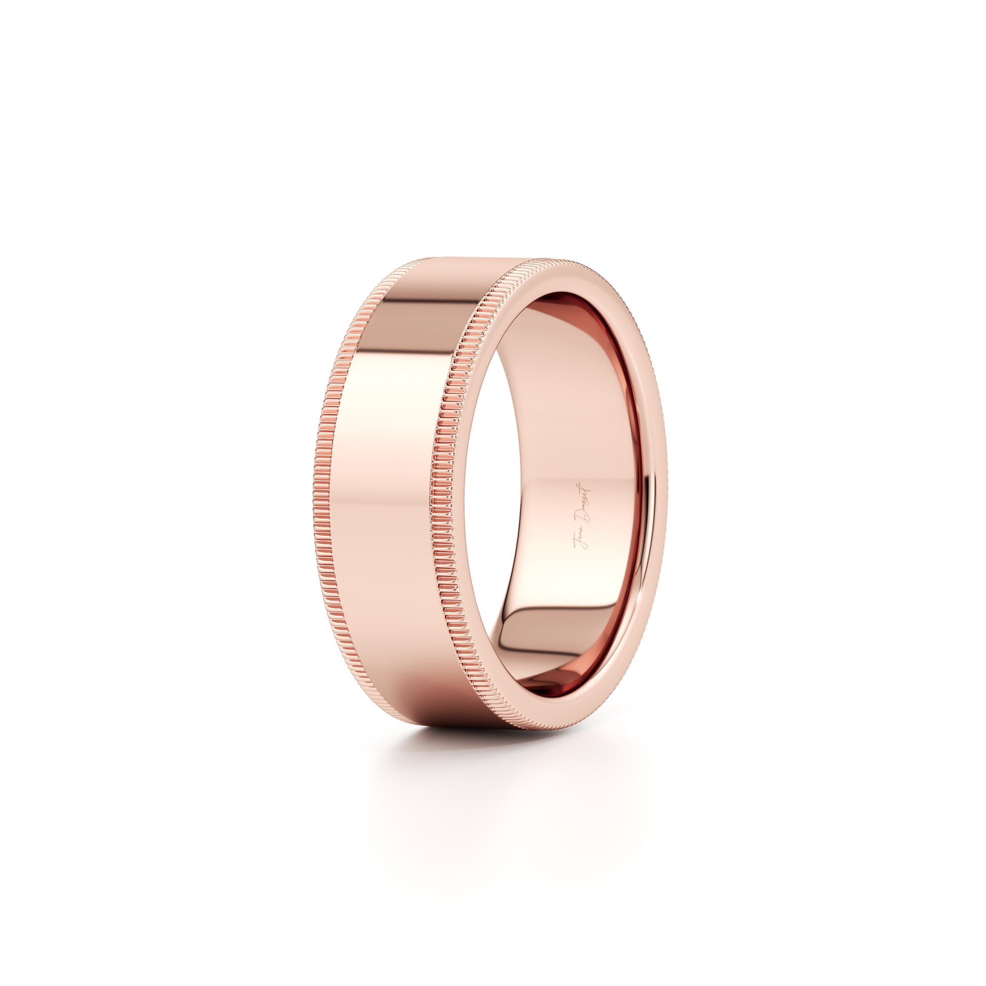 Precious Metal:18k Rose Gold;Band Width:8mm