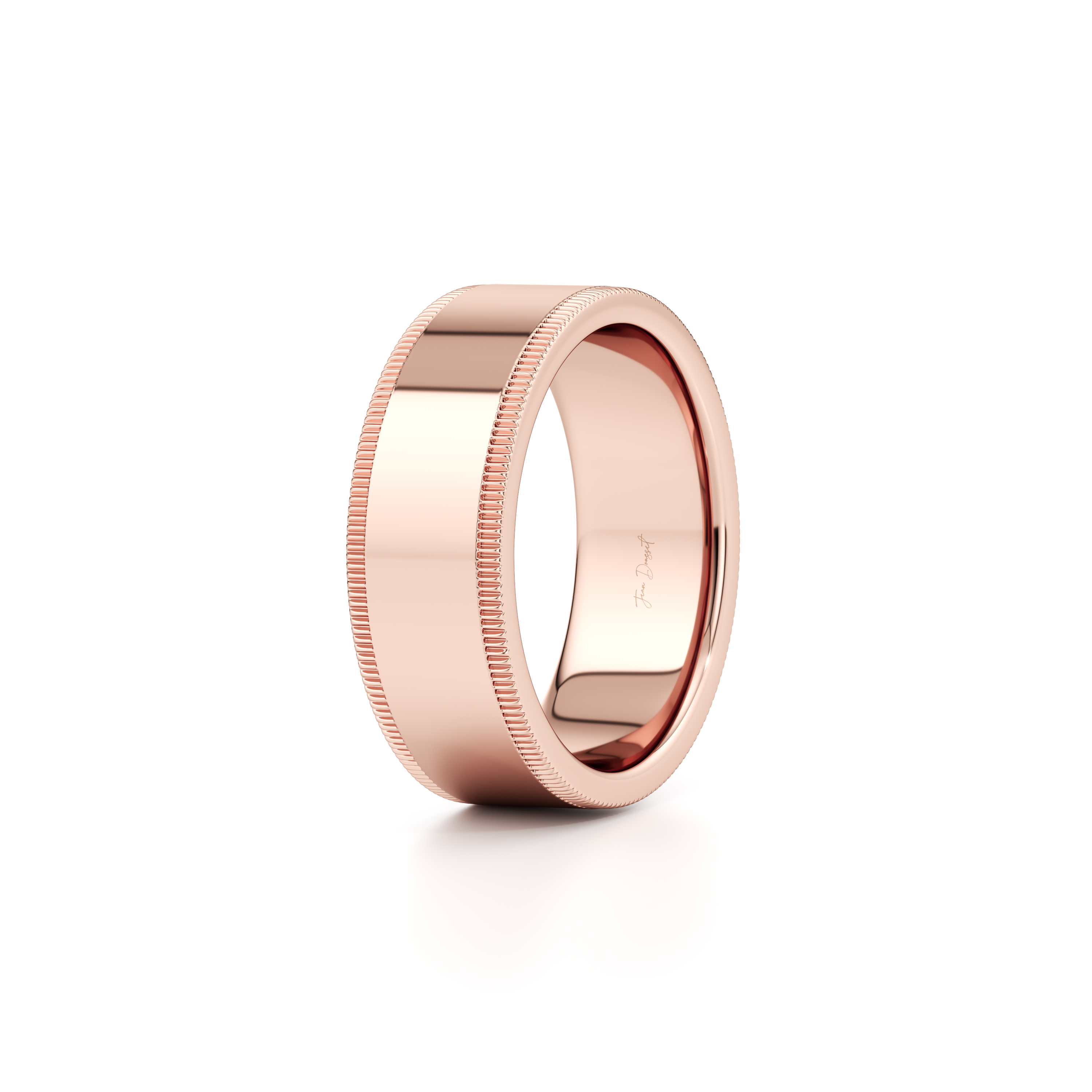Precious Metal:18k Rose Gold;Band Width:8mm