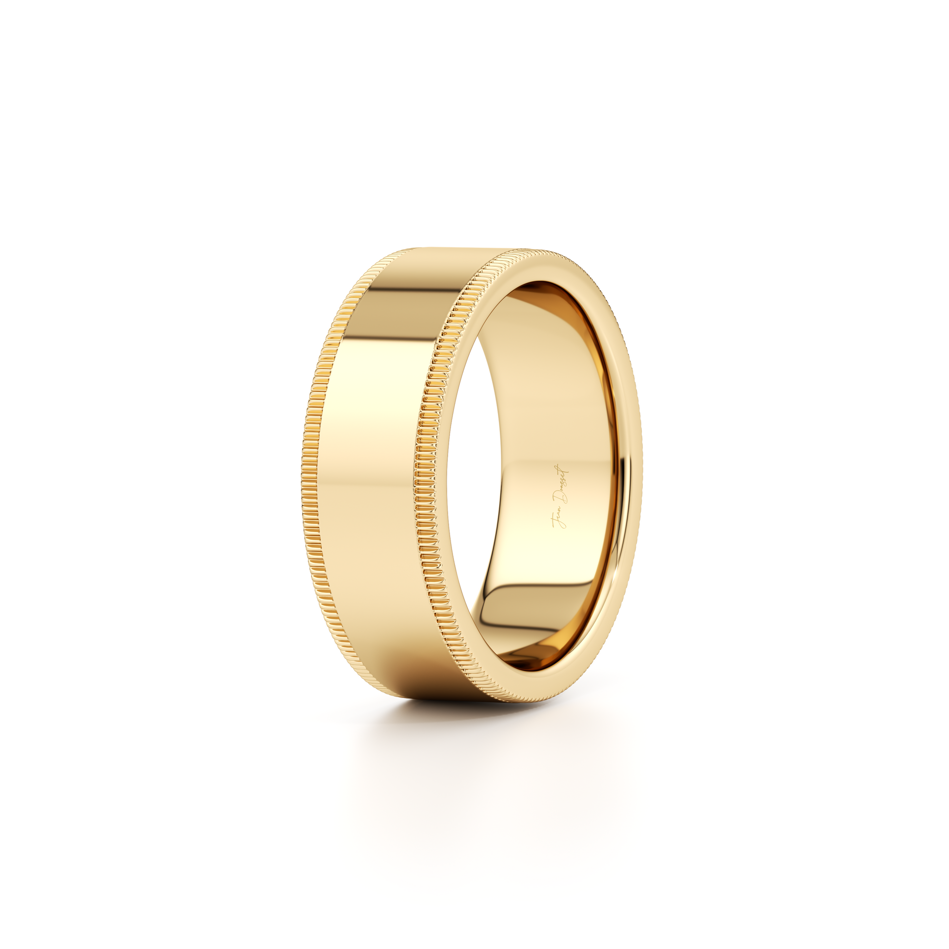 Precious Metal:18k Yellow Gold;Band Width:8mm