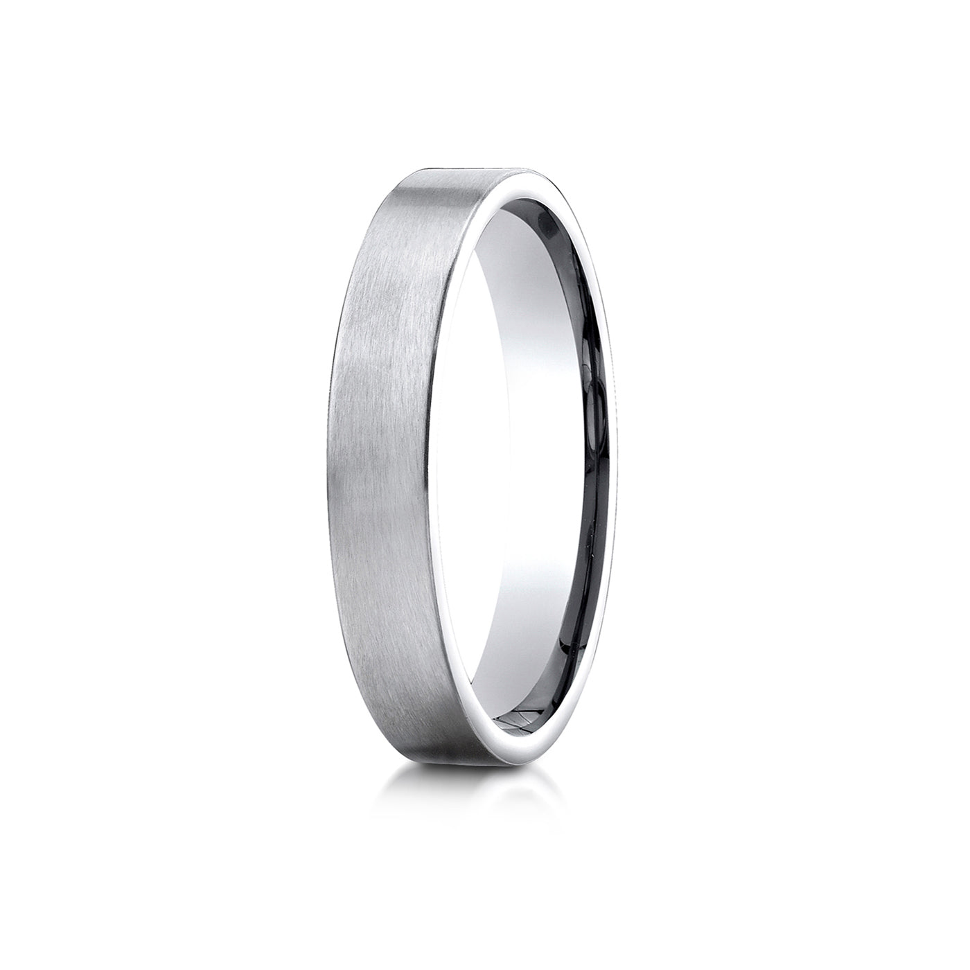 Precious Metal:Platinum;Finish:Satin Finished;Band Width:4mm