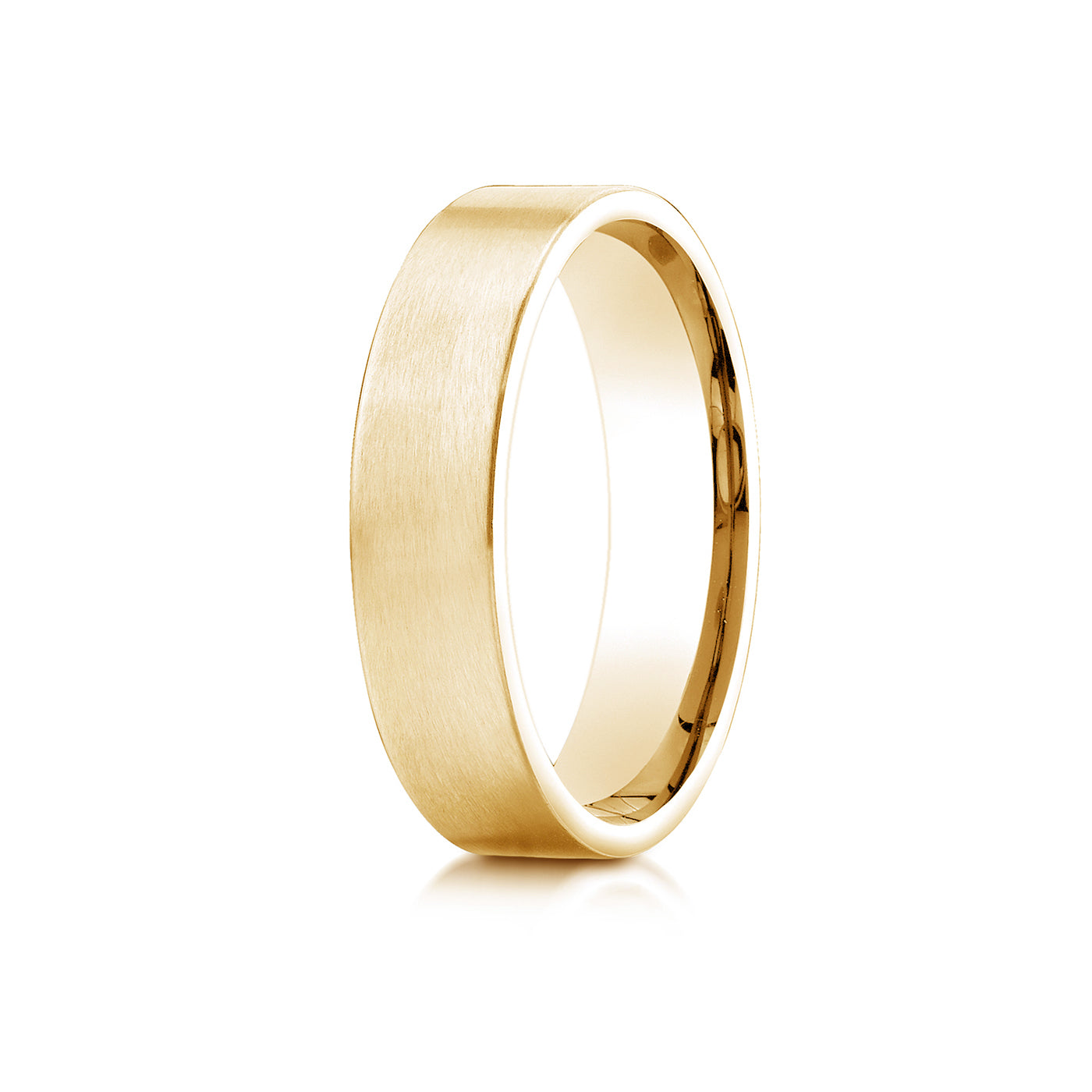 Precious Metal:18k Yellow Gold;Finish:Satin Finished;Band Width:5mm
