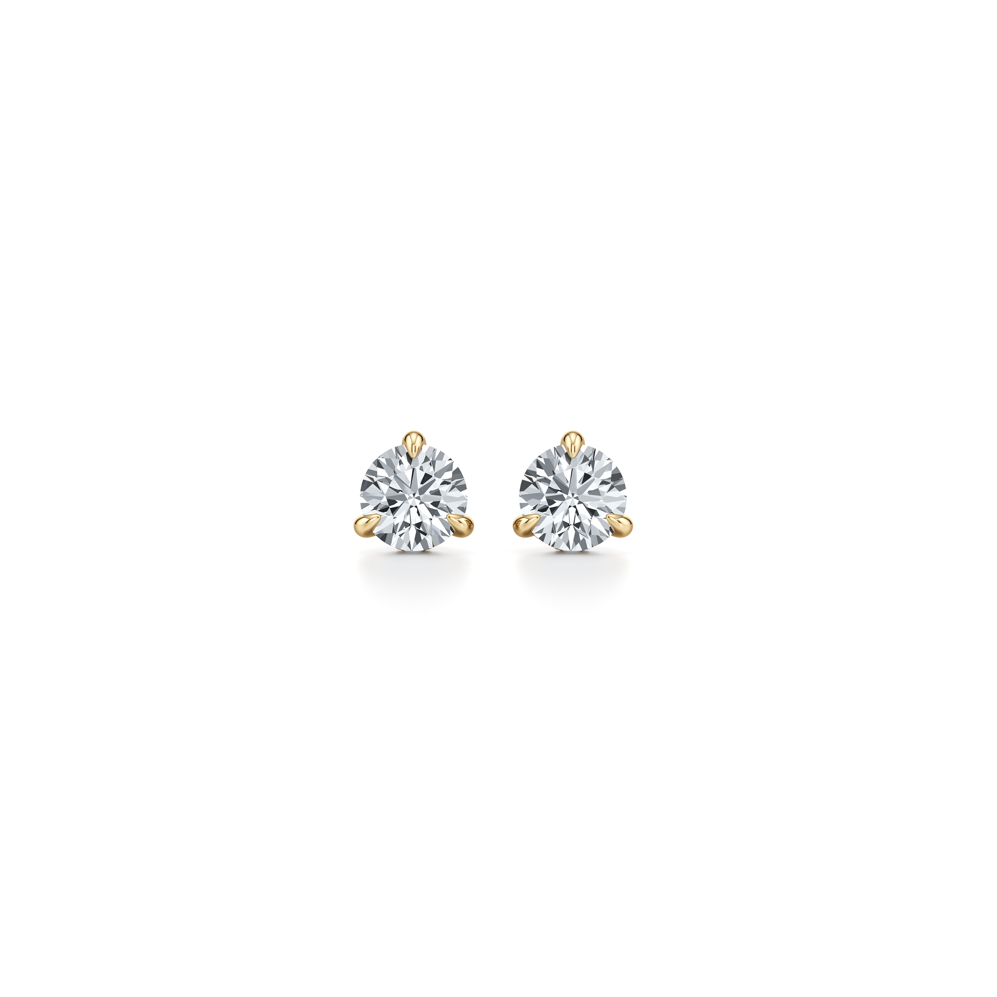 18k Yellow Gold 1 CTW Pair|Precious Metal:18k Yellow Gold;Total Carat Weight:1 CTW