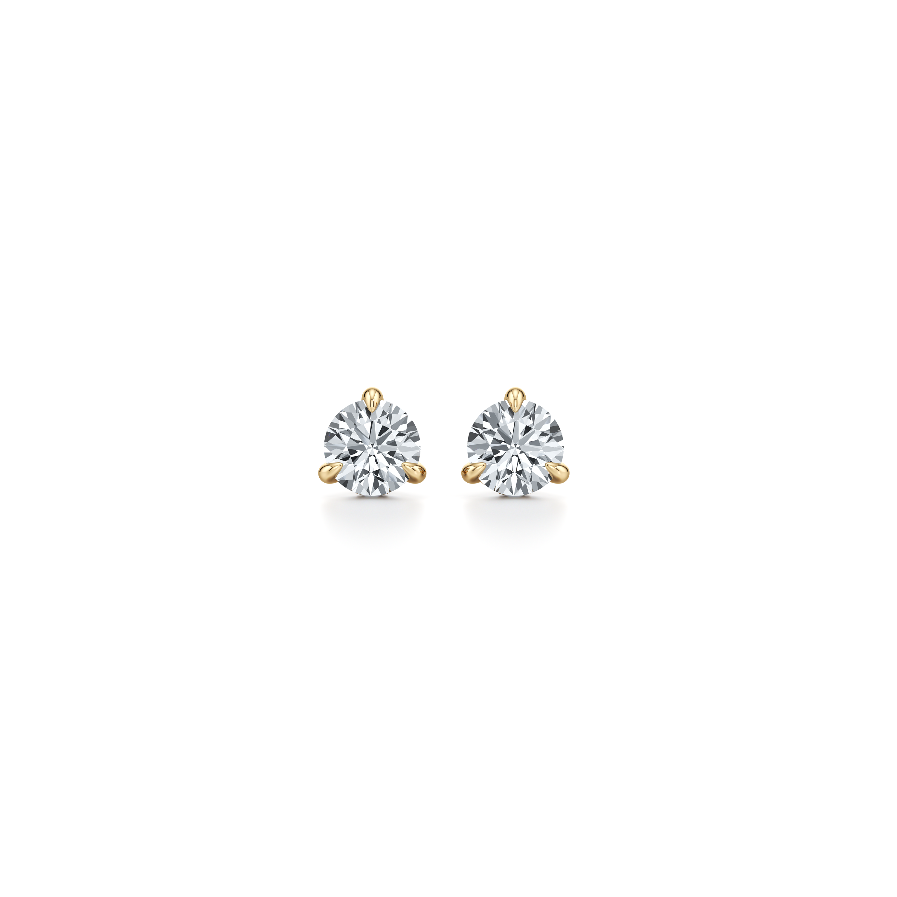 18k Yellow Gold 1 CTW Pair|Precious Metal:18k Yellow Gold;Total Carat Weight:1 CTW