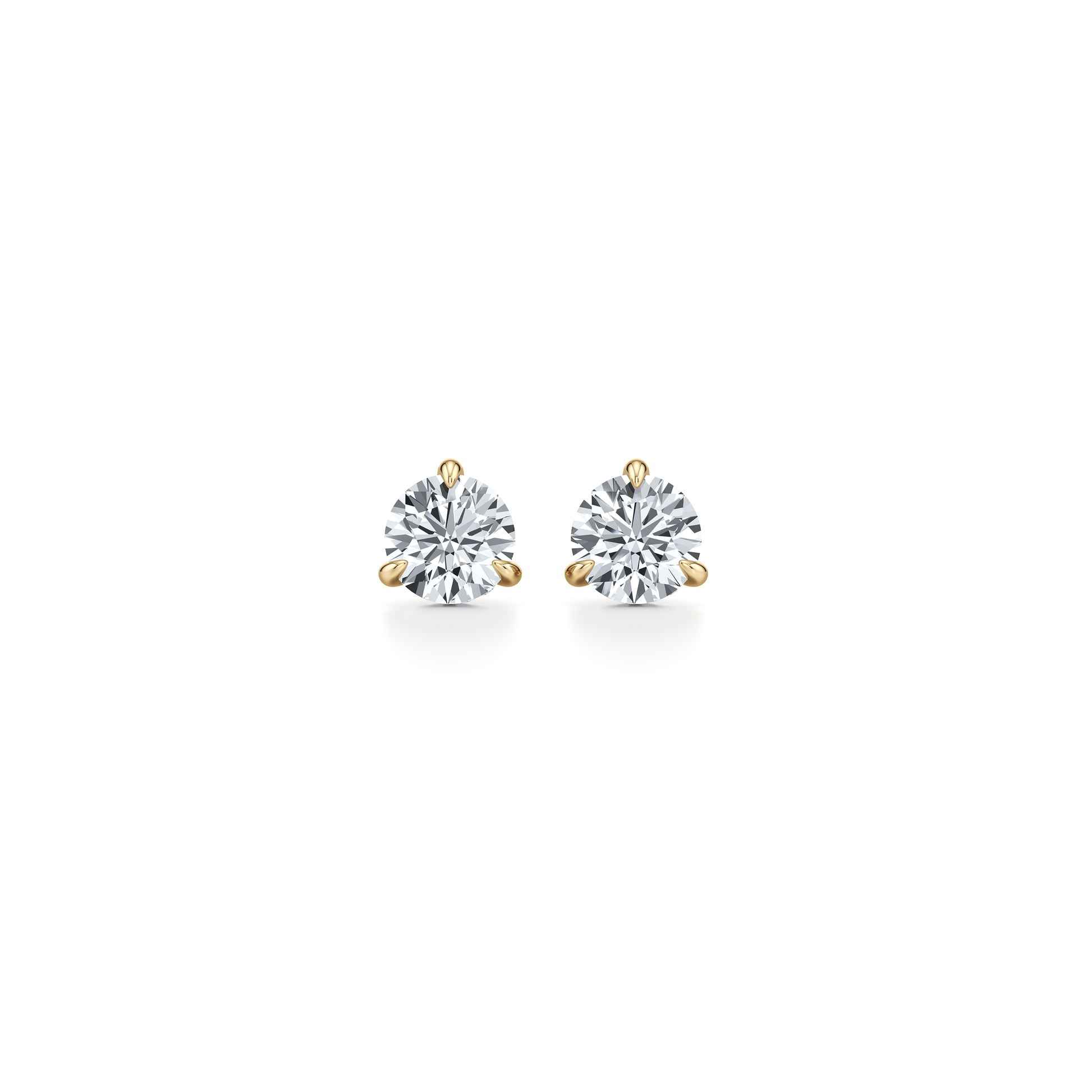 18k Yellow Gold 2 CTW Pair|Precious Metal:18k Yellow Gold;Total Carat Weight:2 CTW