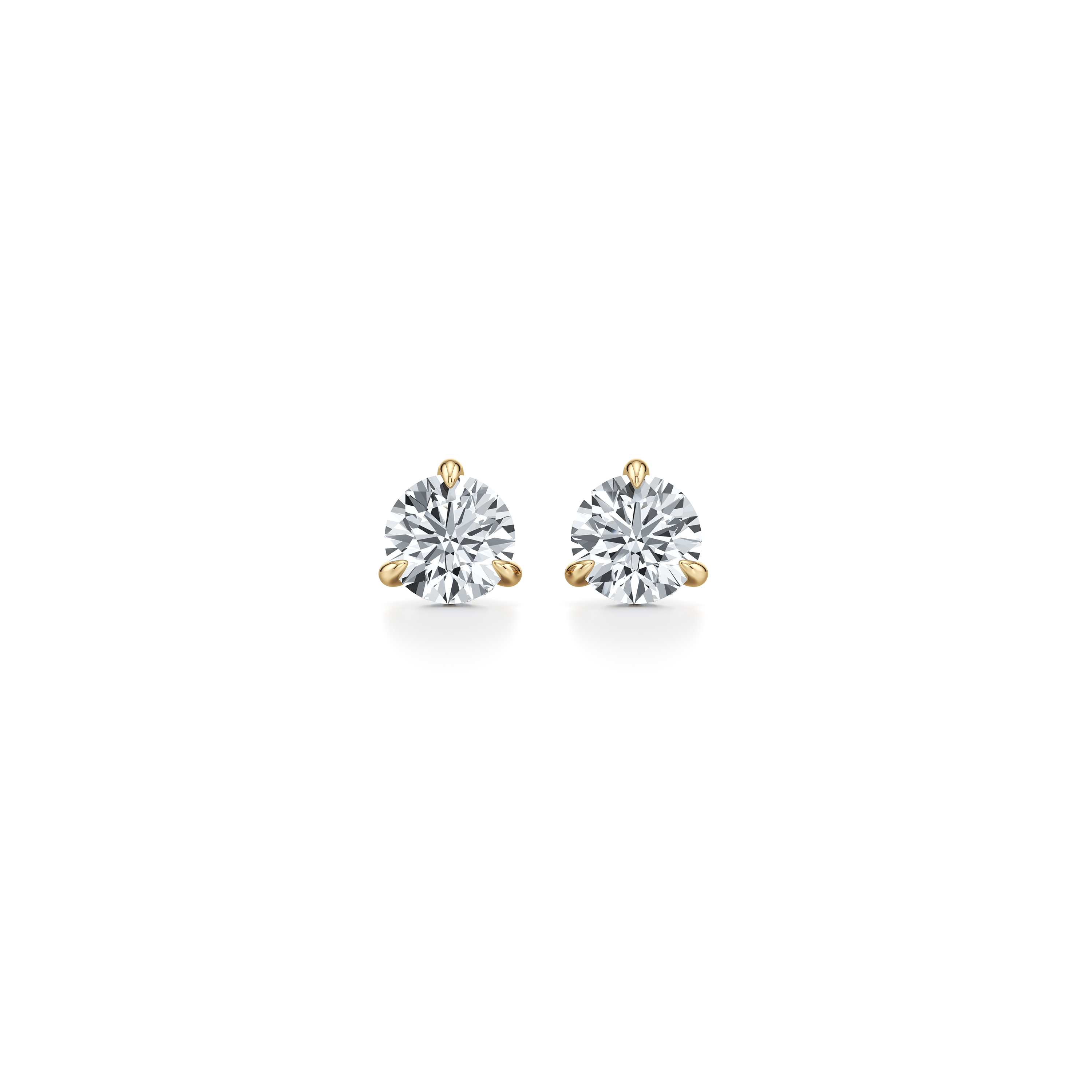 18k Yellow Gold 2 CTW Pair|Precious Metal:18k Yellow Gold;Total Carat Weight:2 CTW