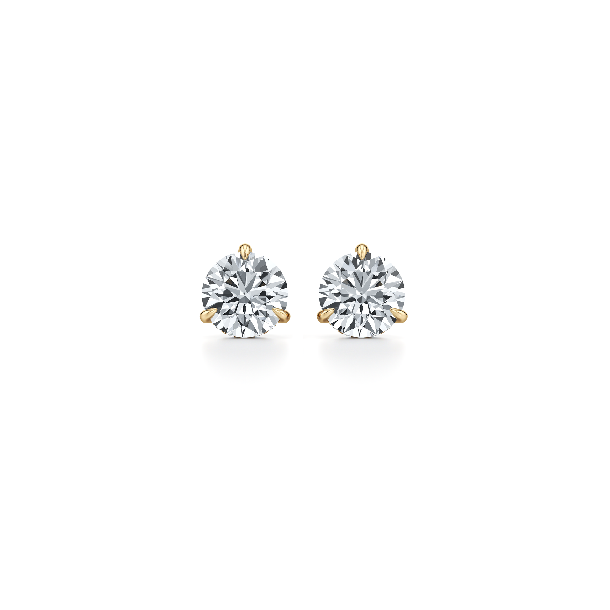 18k Yellow Gold 3 CTW Pair|Precious Metal:18k Yellow Gold;Total Carat Weight:3 CTW