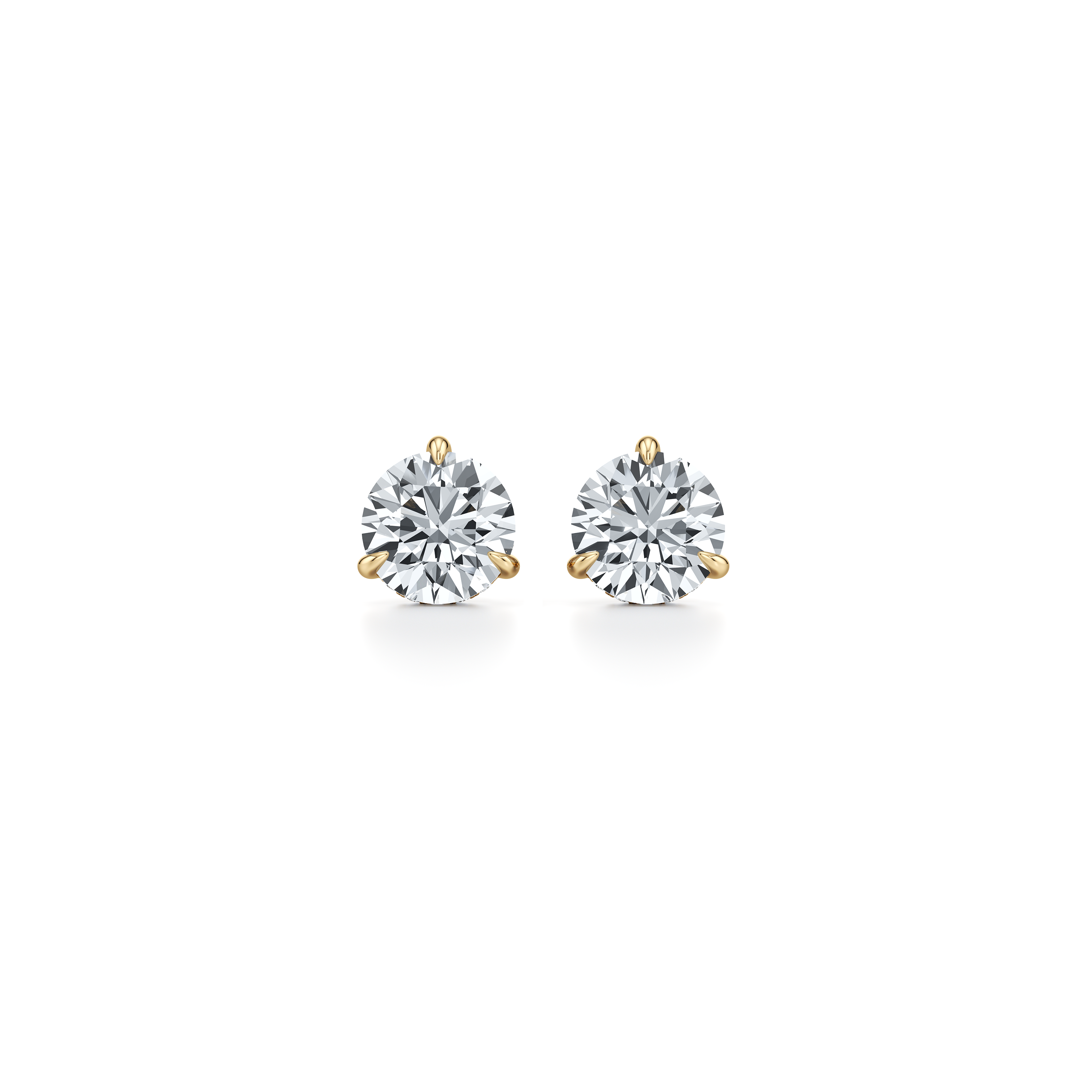 18k Yellow Gold 3 CTW Pair|Precious Metal:18k Yellow Gold;Total Carat Weight:3 CTW