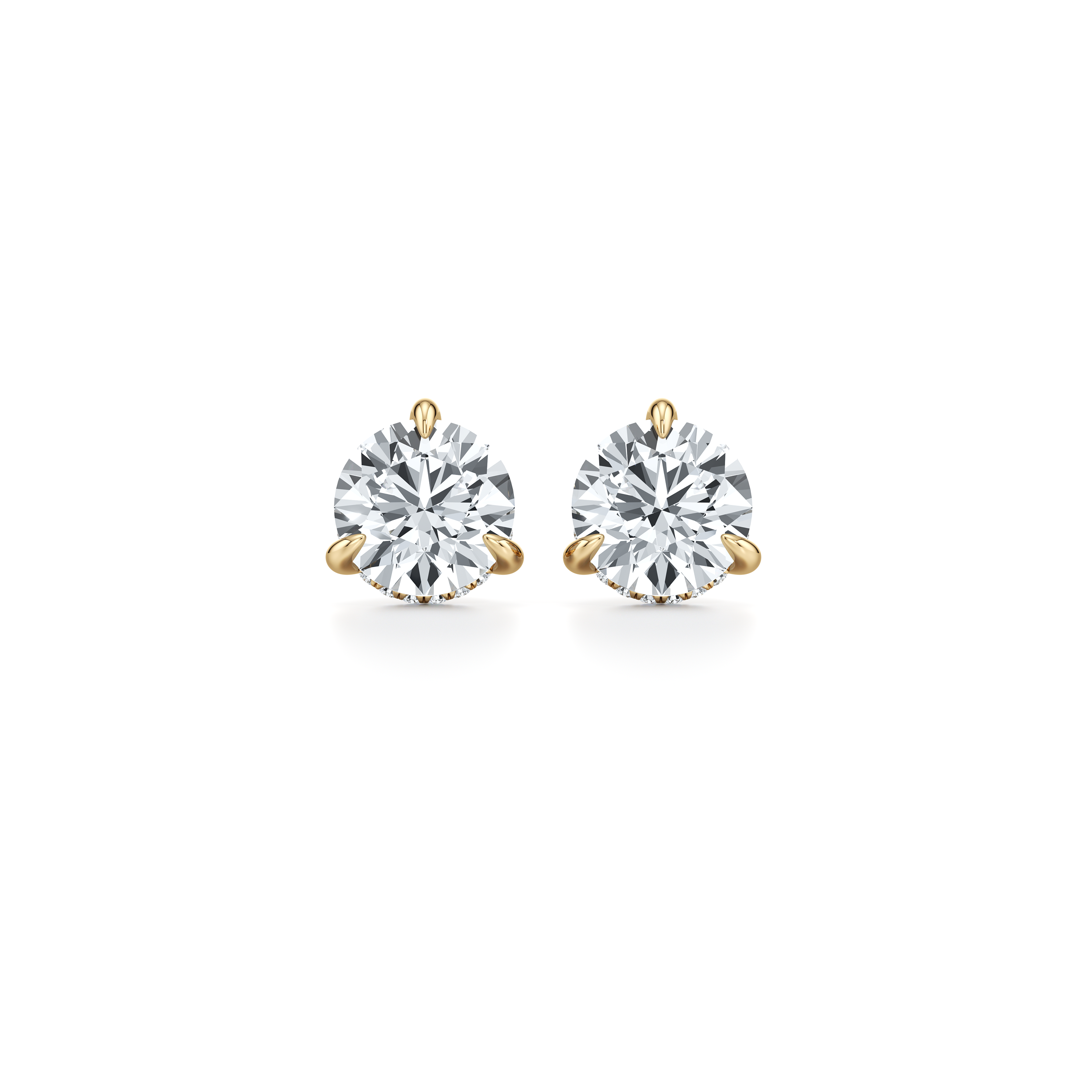 18k Yellow Gold 5 CTW Pair|Precious Metal:18k Yellow Gold;Total Carat Weight:5 CTW