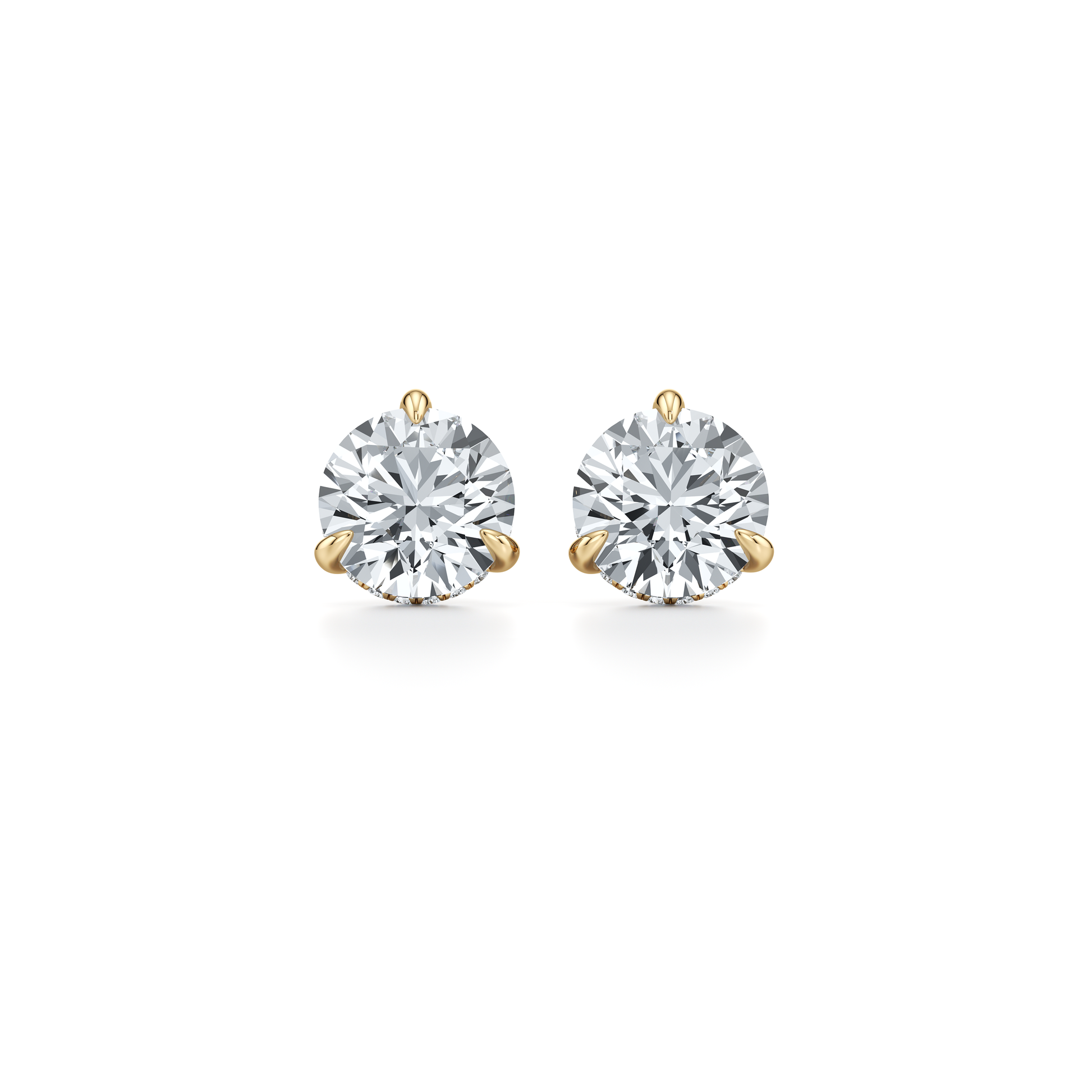 18k Yellow Gold 6 CTW Pair|Precious Metal:18k Yellow Gold;Total Carat Weight:6 CTW