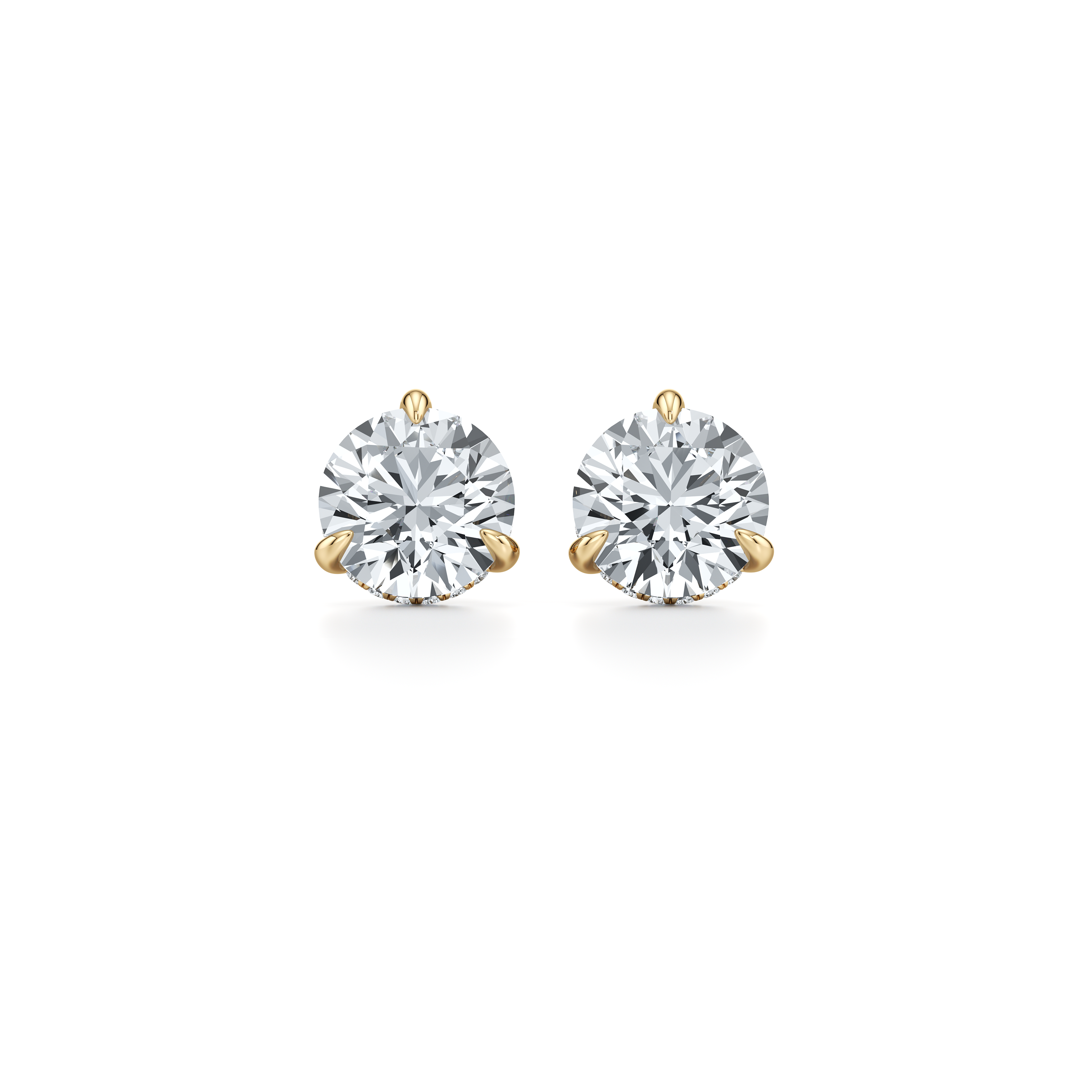 18k Yellow Gold 6 CTW Pair|Precious Metal:18k Yellow Gold;Total Carat Weight:6 CTW