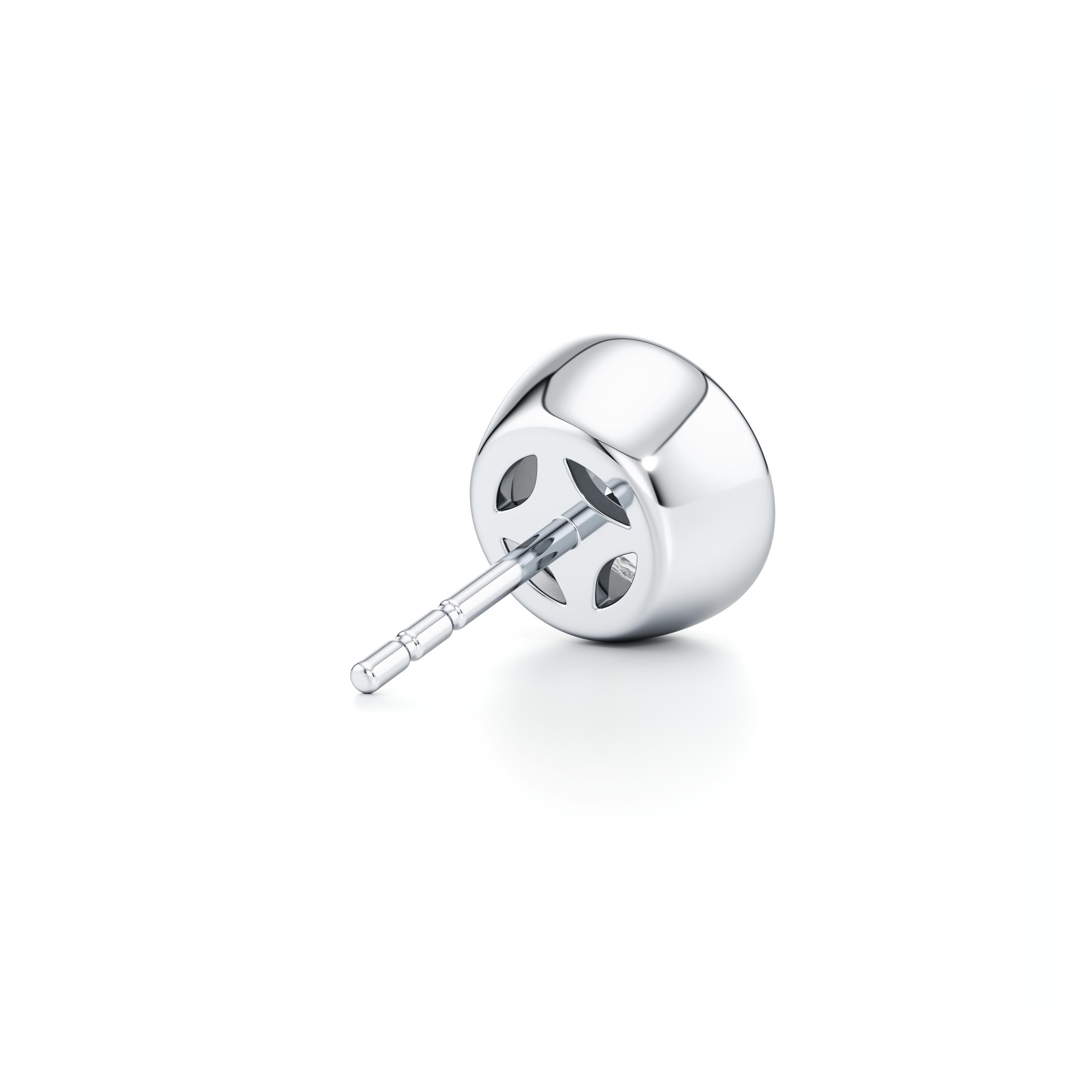 Bezel Set Lab Diamond Round Brilliant Studs