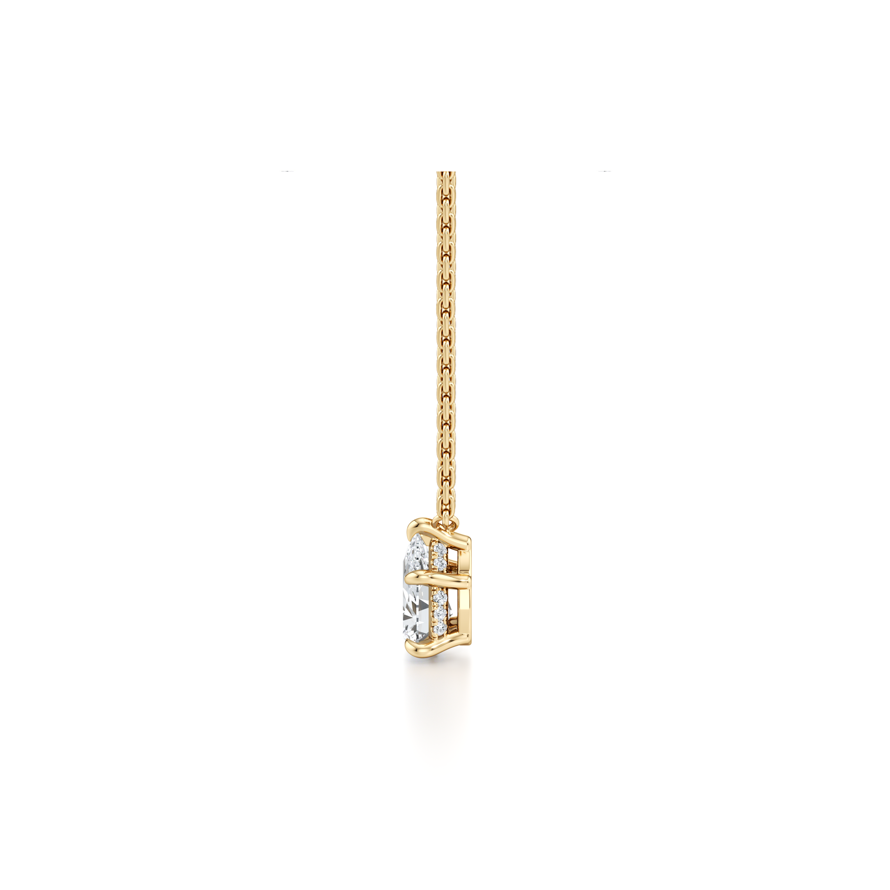 Chelsea Lab Diamond Pear Pendant