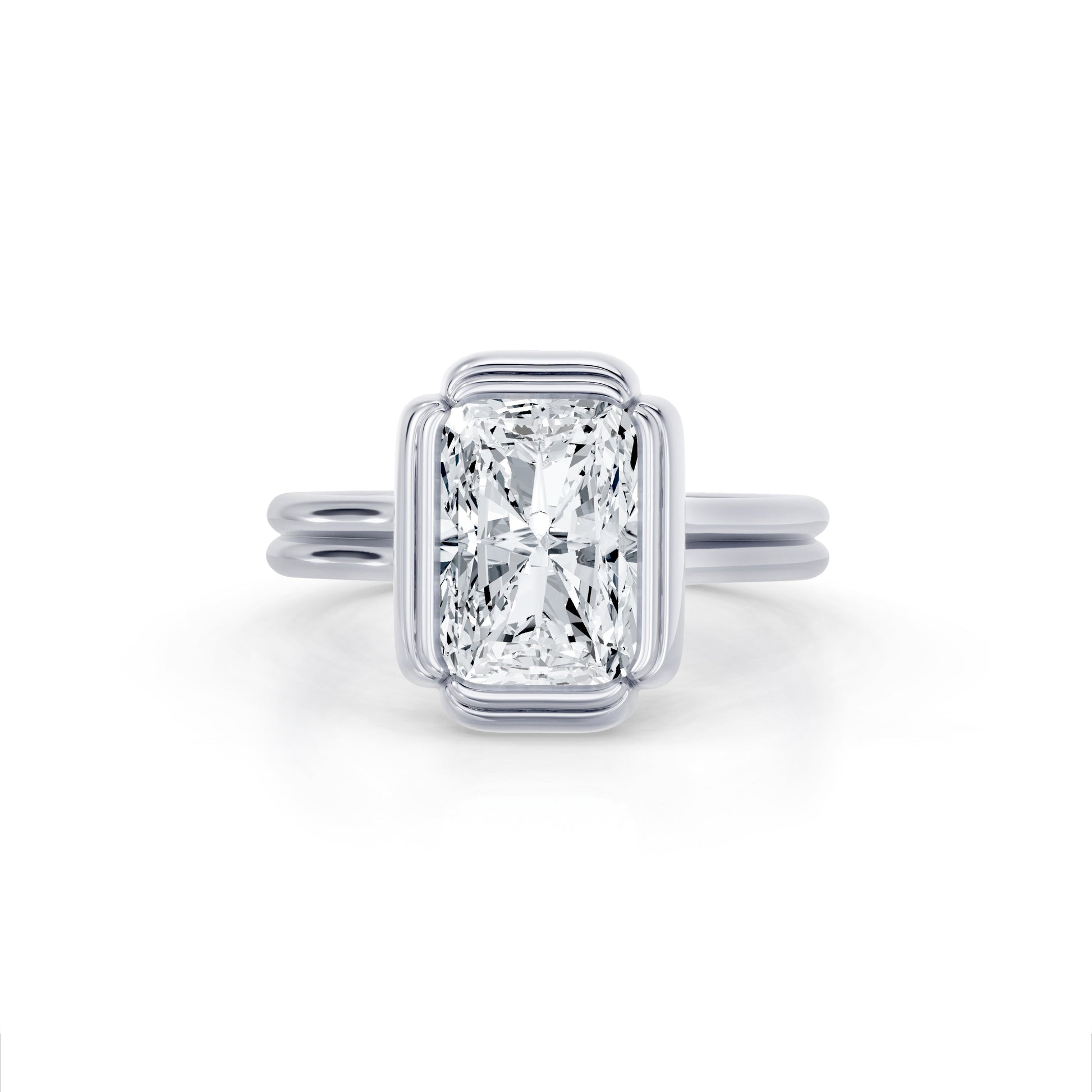 Precious Metal:Platinum;Cut Shape:Radiant