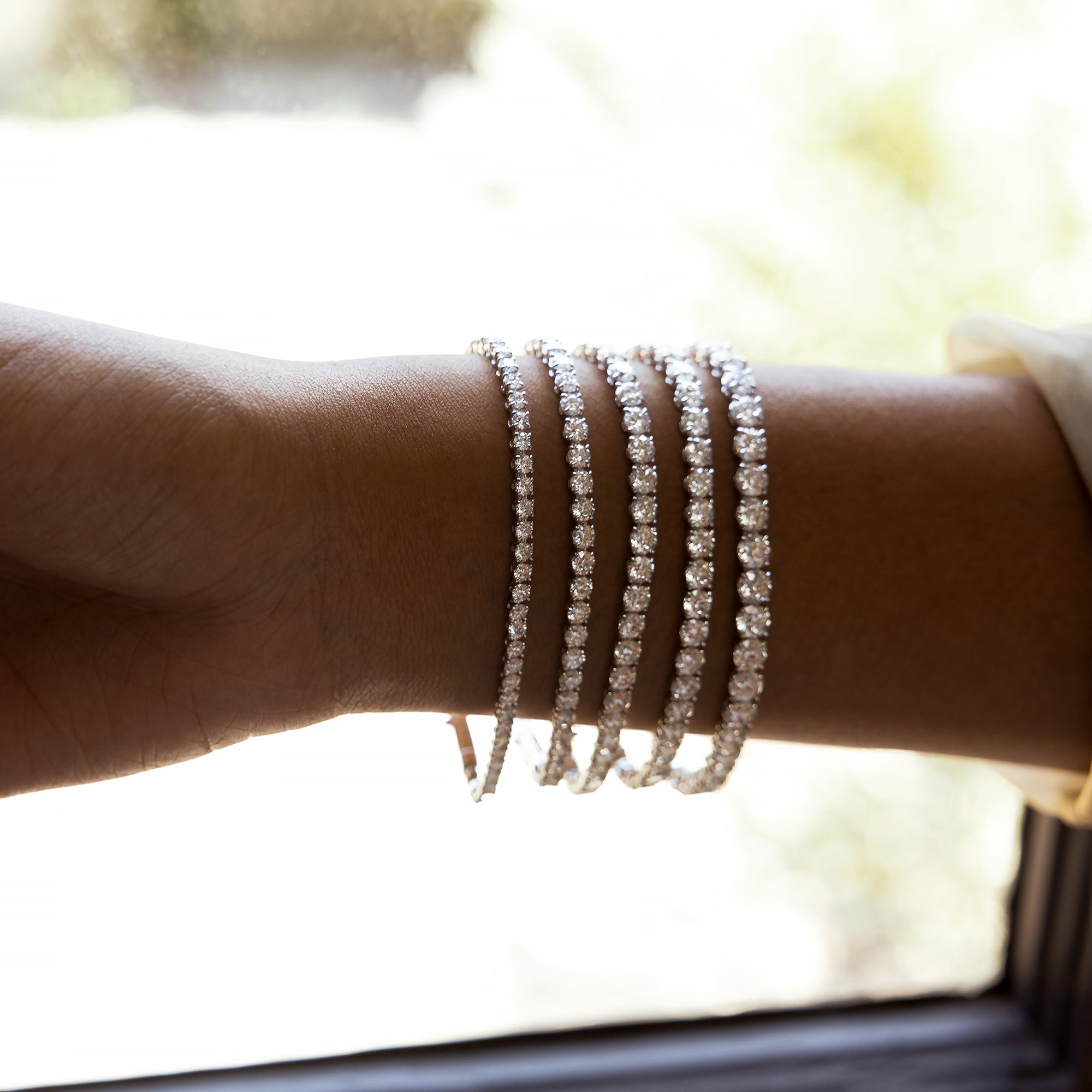 Olivia Round Brilliant Lab Diamond Tennis Bracelet