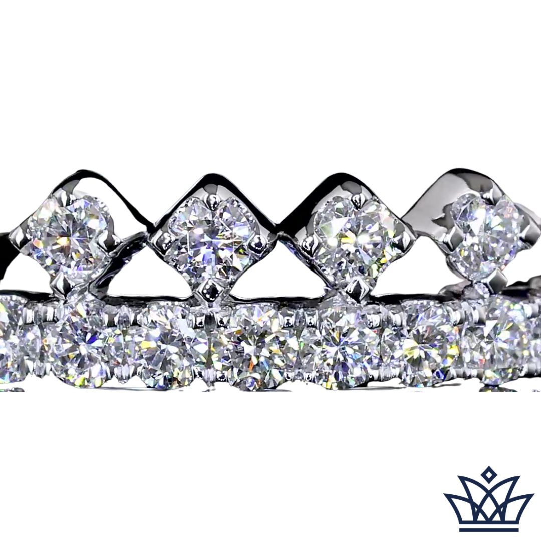 0.94 Cts 14K WHITE GOLD Round Shape Eternity Band Eternity Band