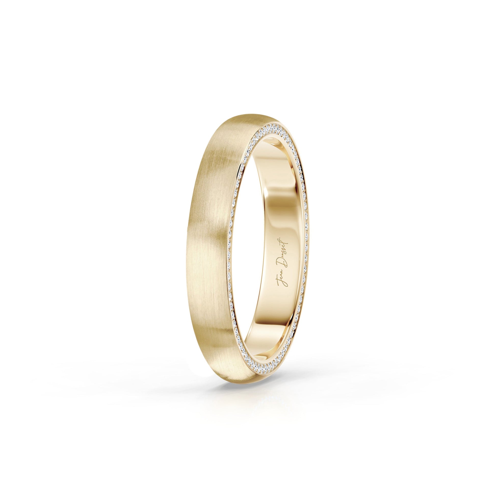 Precious Metal:18k Yellow Gold;Finish:Satin Finished