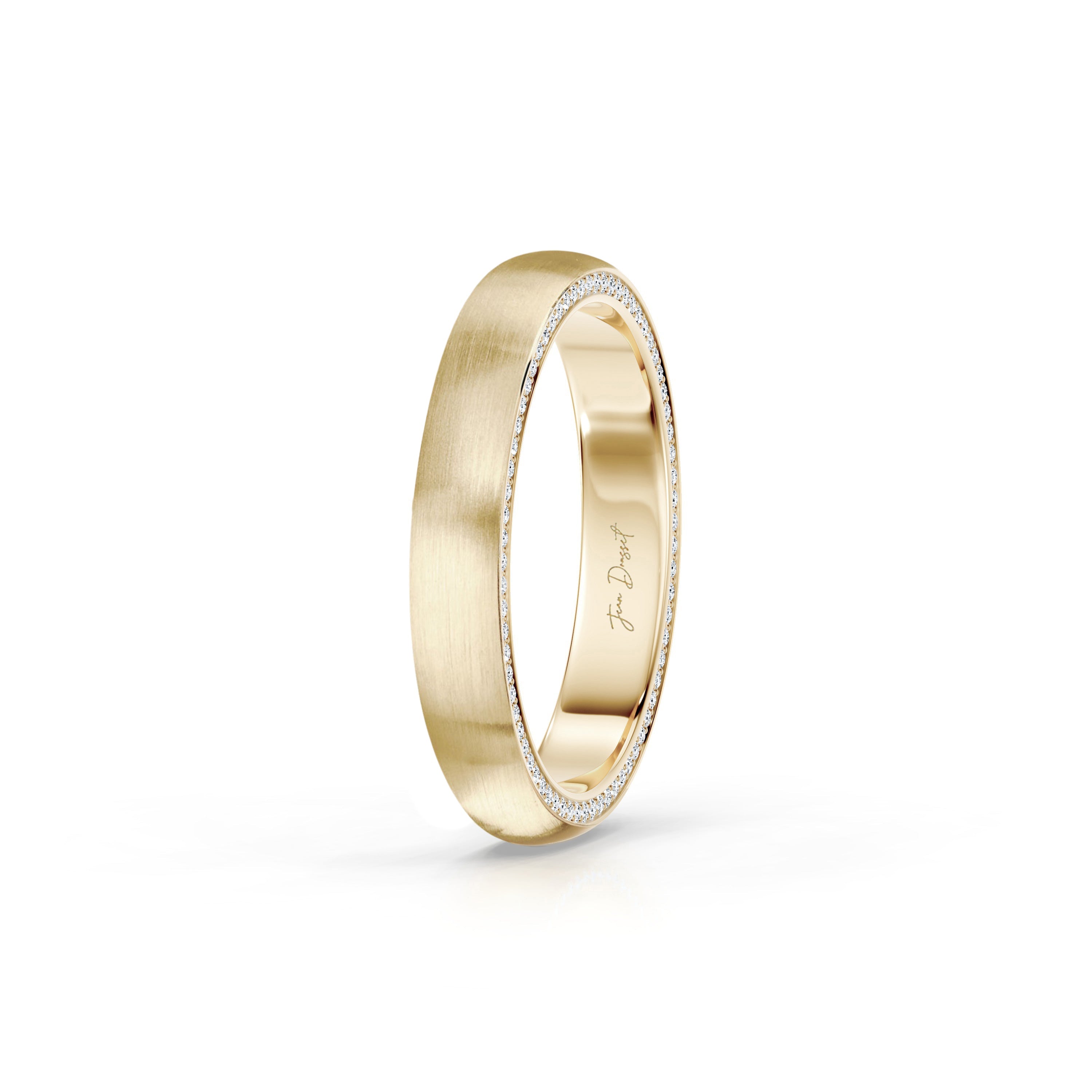 Precious Metal:18k Yellow Gold;Finish:Satin Finished