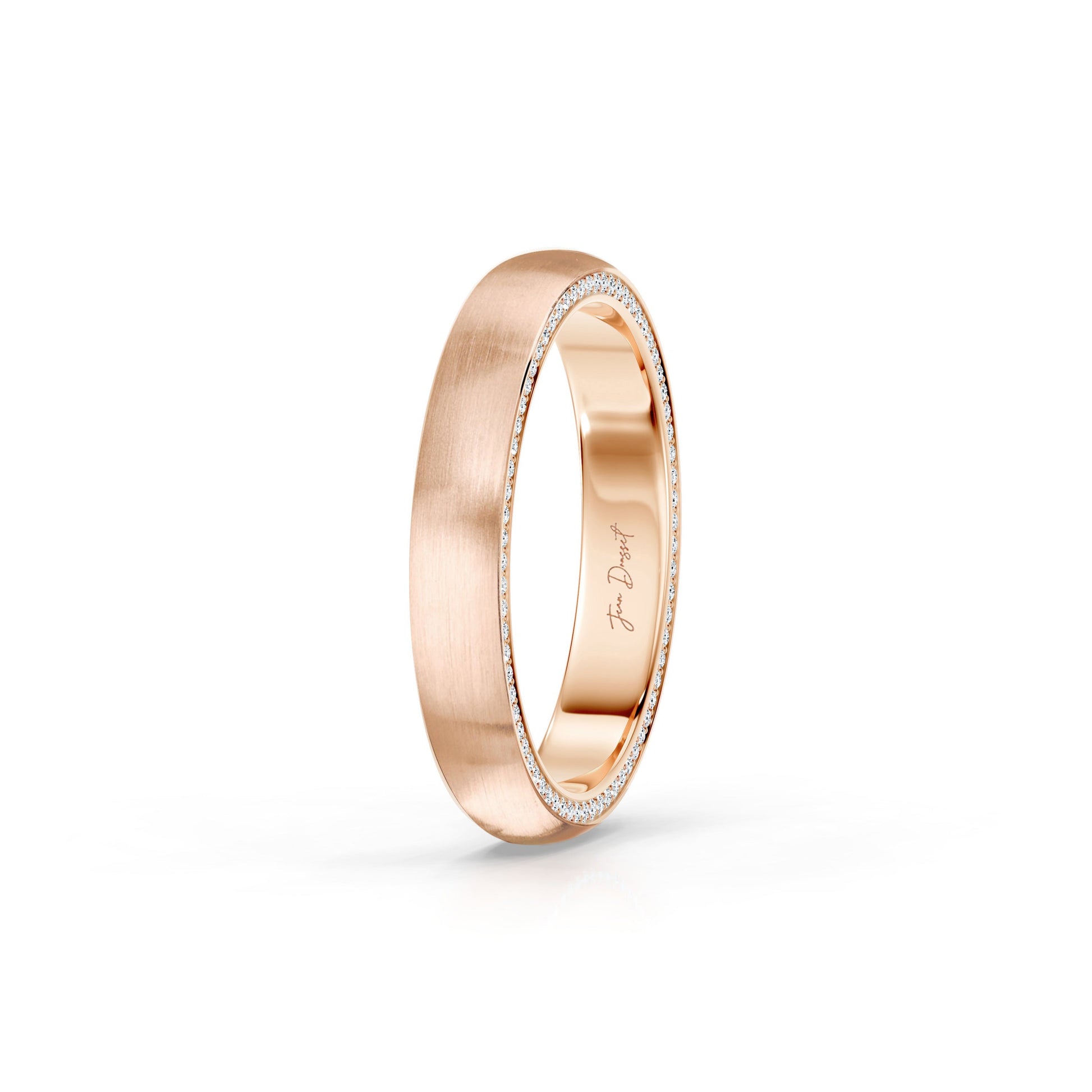 Precious Metal:18k Rose Gold;Finish:Satin Finished