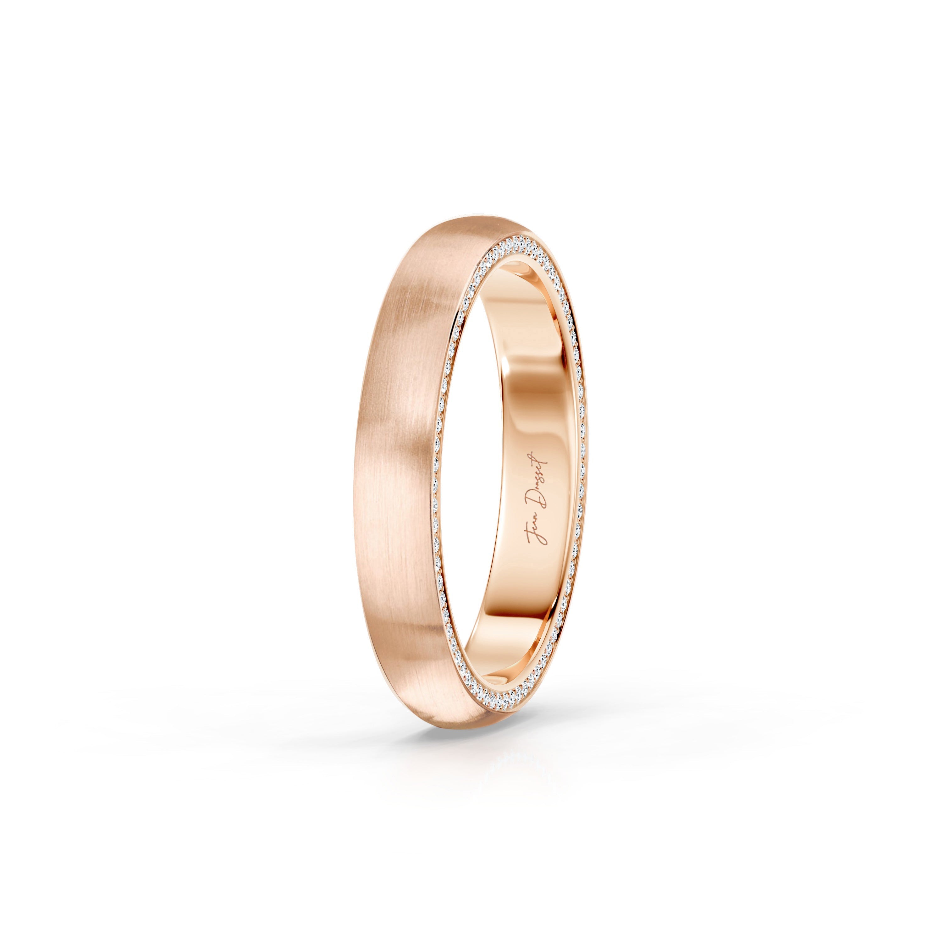 Precious Metal:18k Rose Gold;Finish:Satin Finished