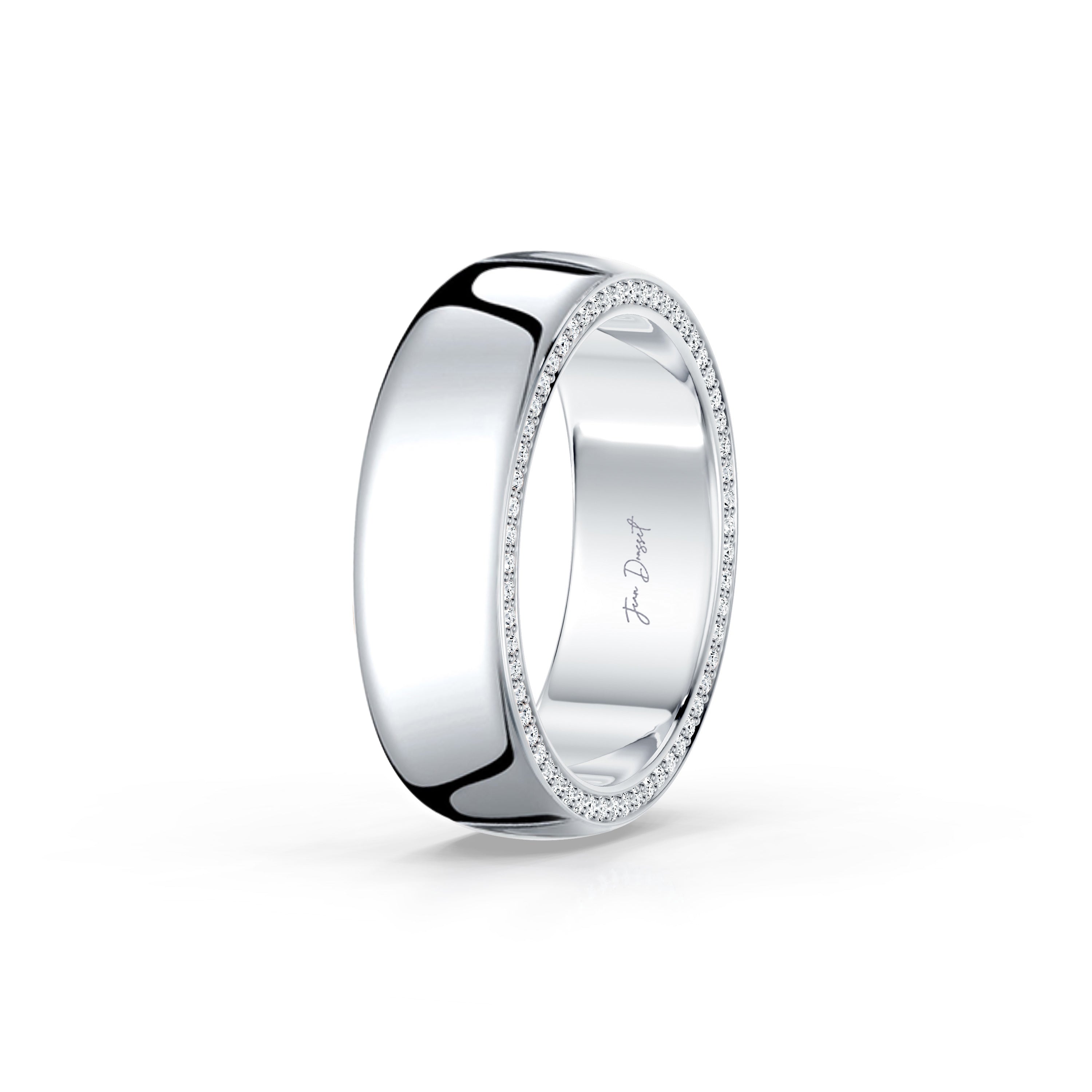 Precious Metal:18k White Gold;Finish:High Polished