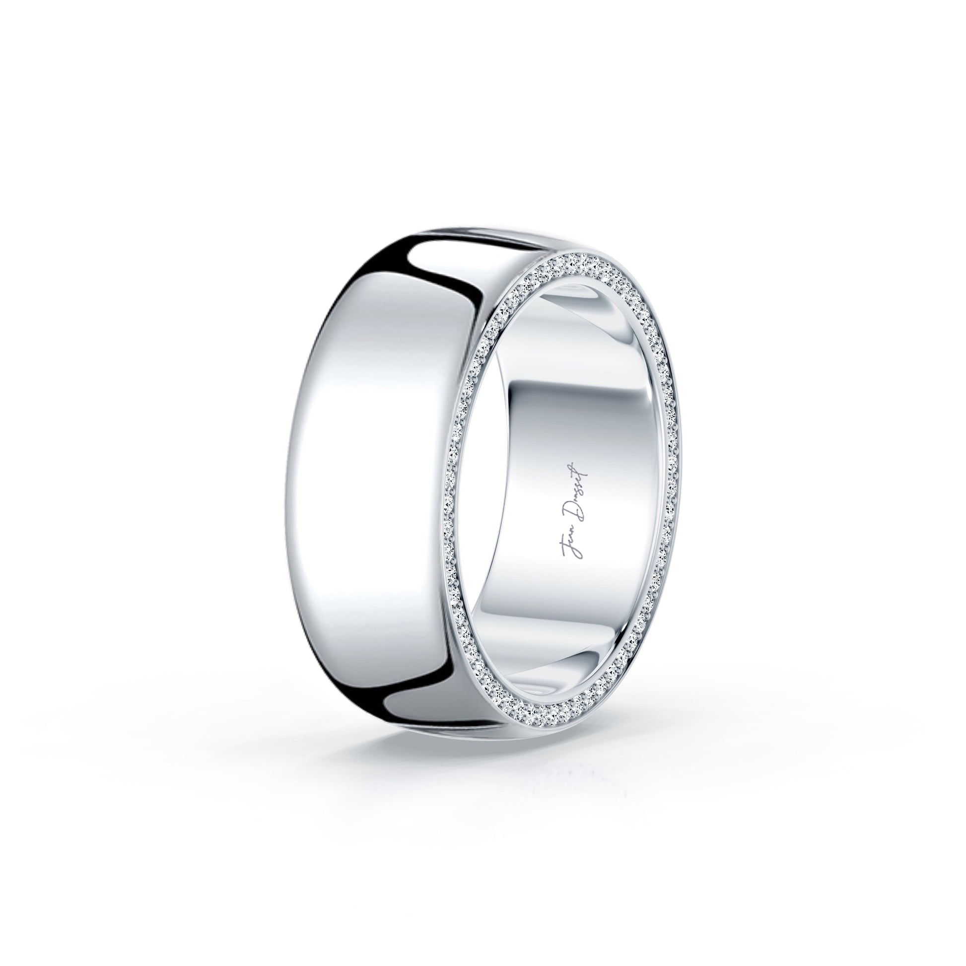 Precious Metal:18k White Gold;Finish:High Polished