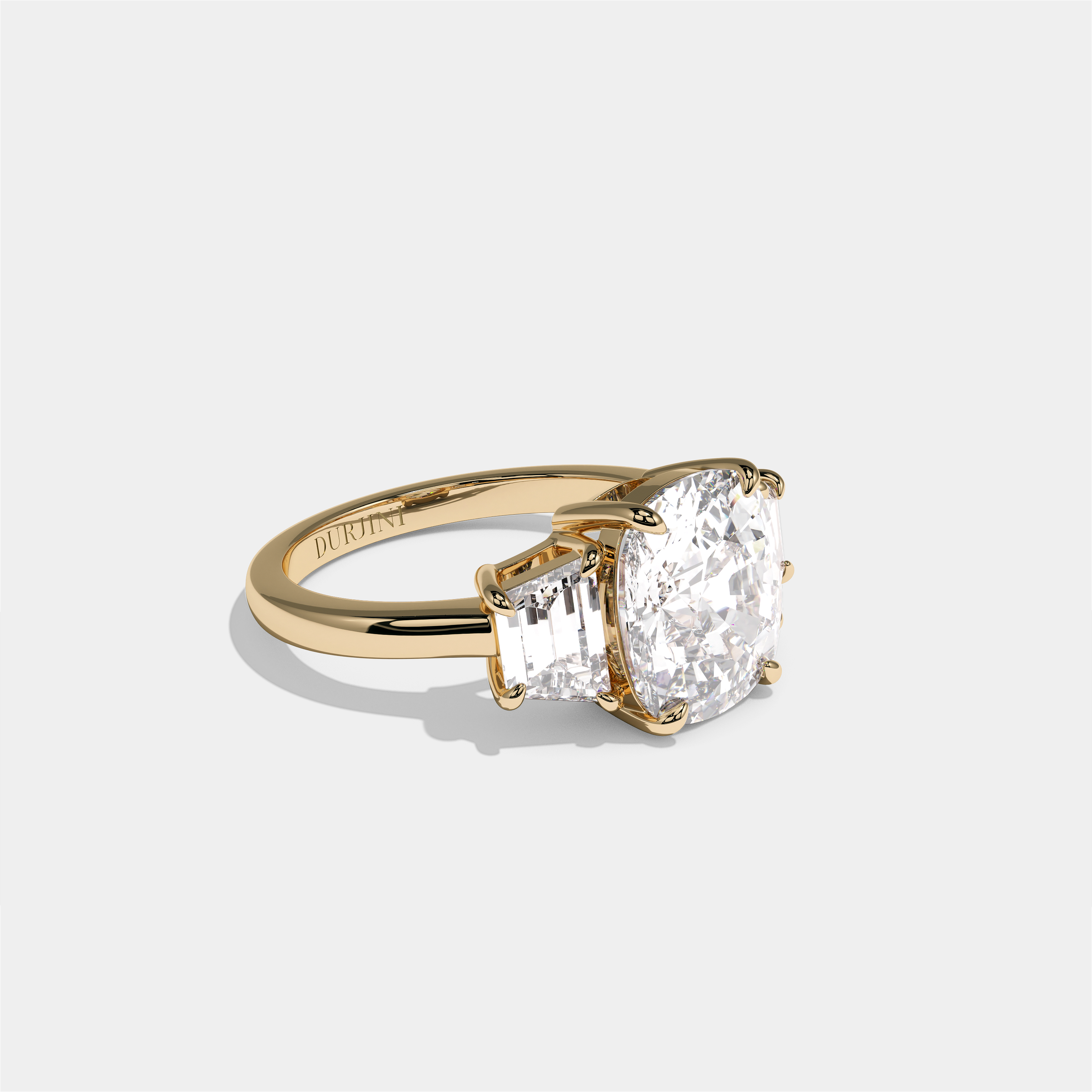 Matilda Lady Seraphine Diamond Cushion Engagement Ring 18K Yellow Gold 9.00ct