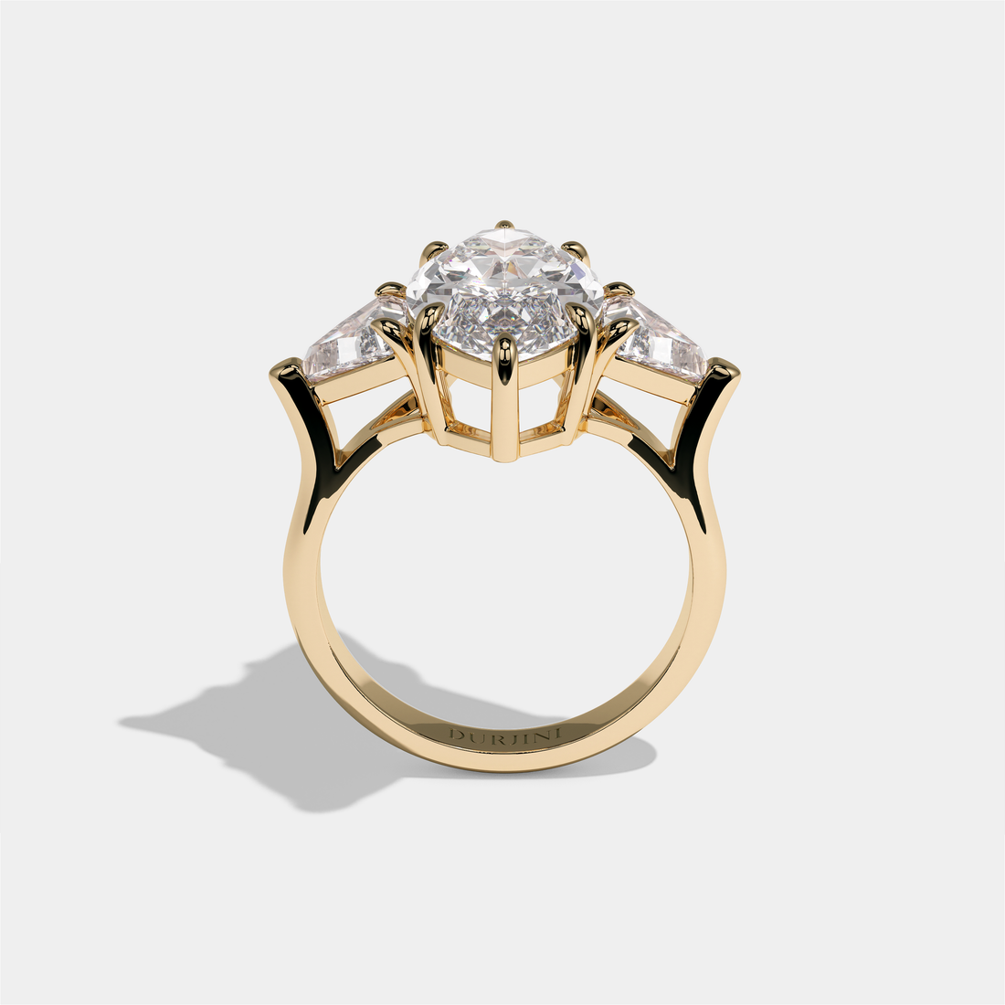 Arabella Marchioness Diamond Marquise Engagement Ring 18K Yellow Gold 15.00ct